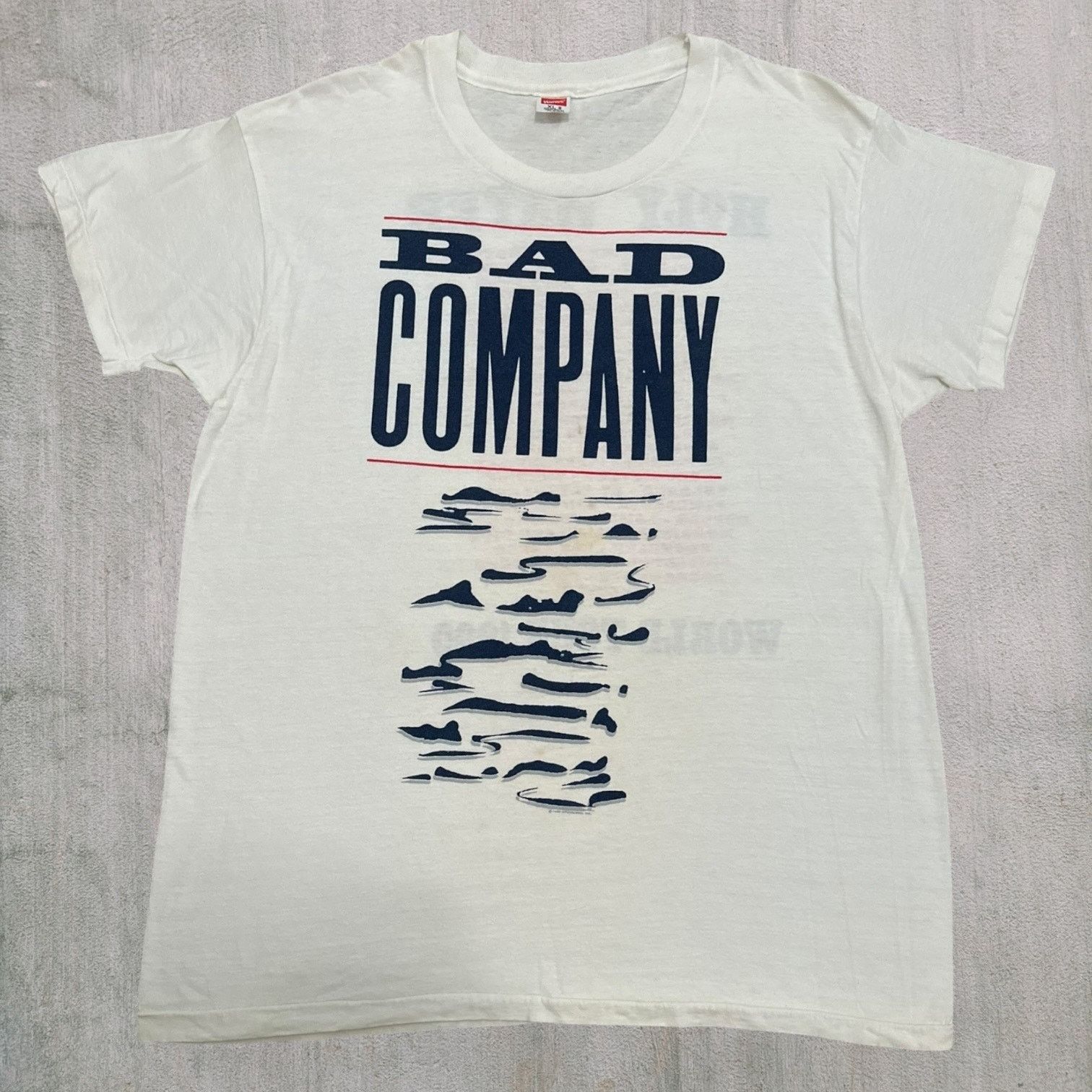 Hanes 1989 Bad company vintage concert tee Size US XL / EU 56 / 4 - 1 Thumbnail