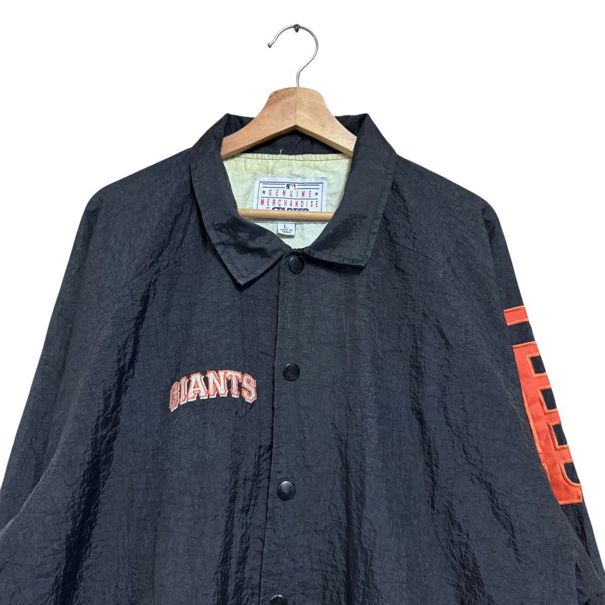 MLB Vintage San Francisco Giants Nylon Bomber Jacket Starter Size US L / EU 52-54 / 3 - 2 Thumbnail