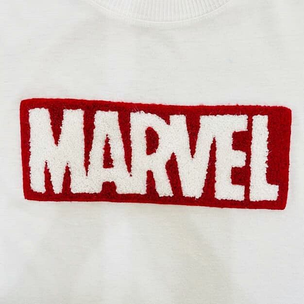 Marvel Comics MARVEL Red Fleece Logo Box Tee Size L / US 10 / IT 46 - 4 Thumbnail