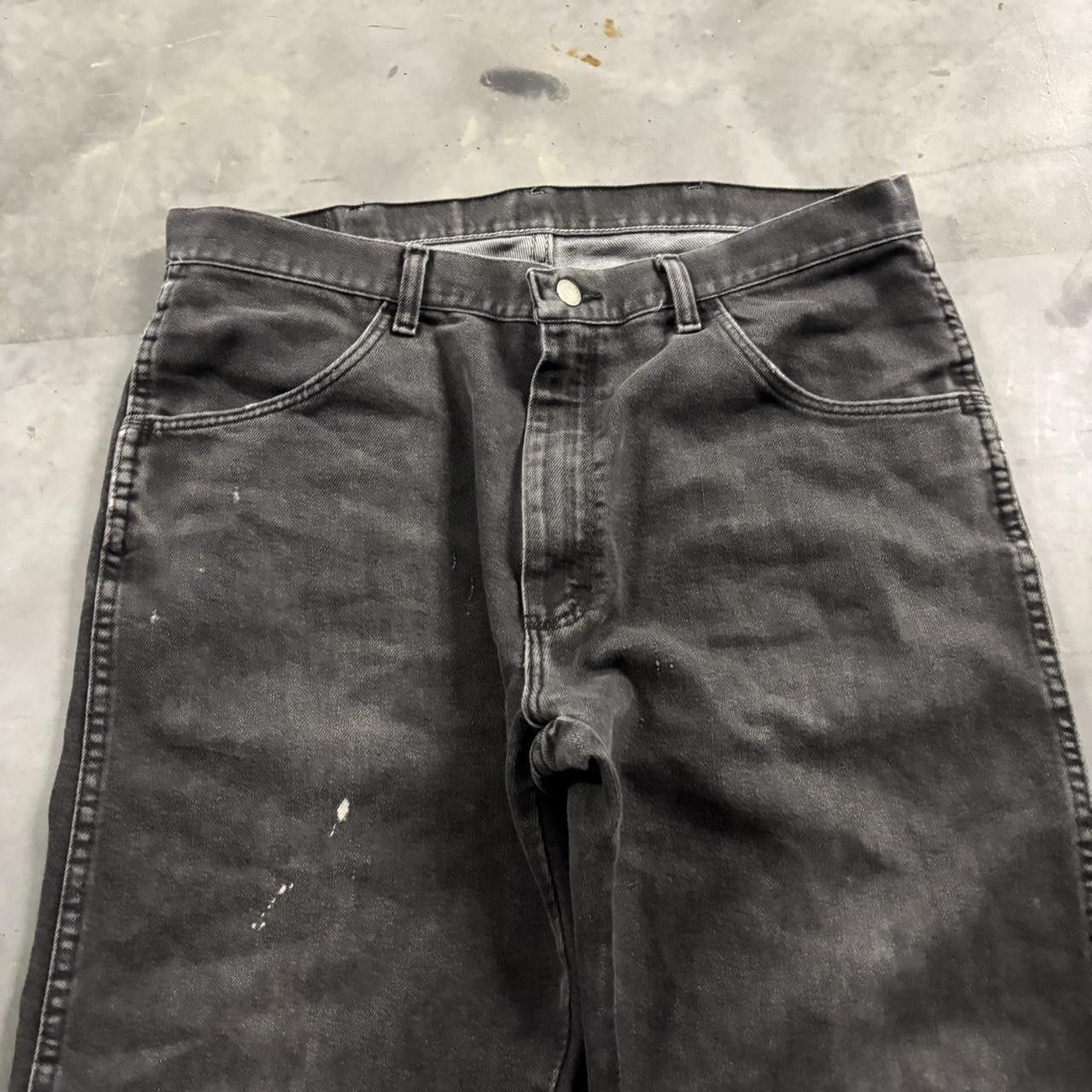 Vintage Crazy Vintage Y2K/2000s Grunge Faded Black Denim Jeans! 34x25 Size US 34 / EU 50 - 5 Thumbnail