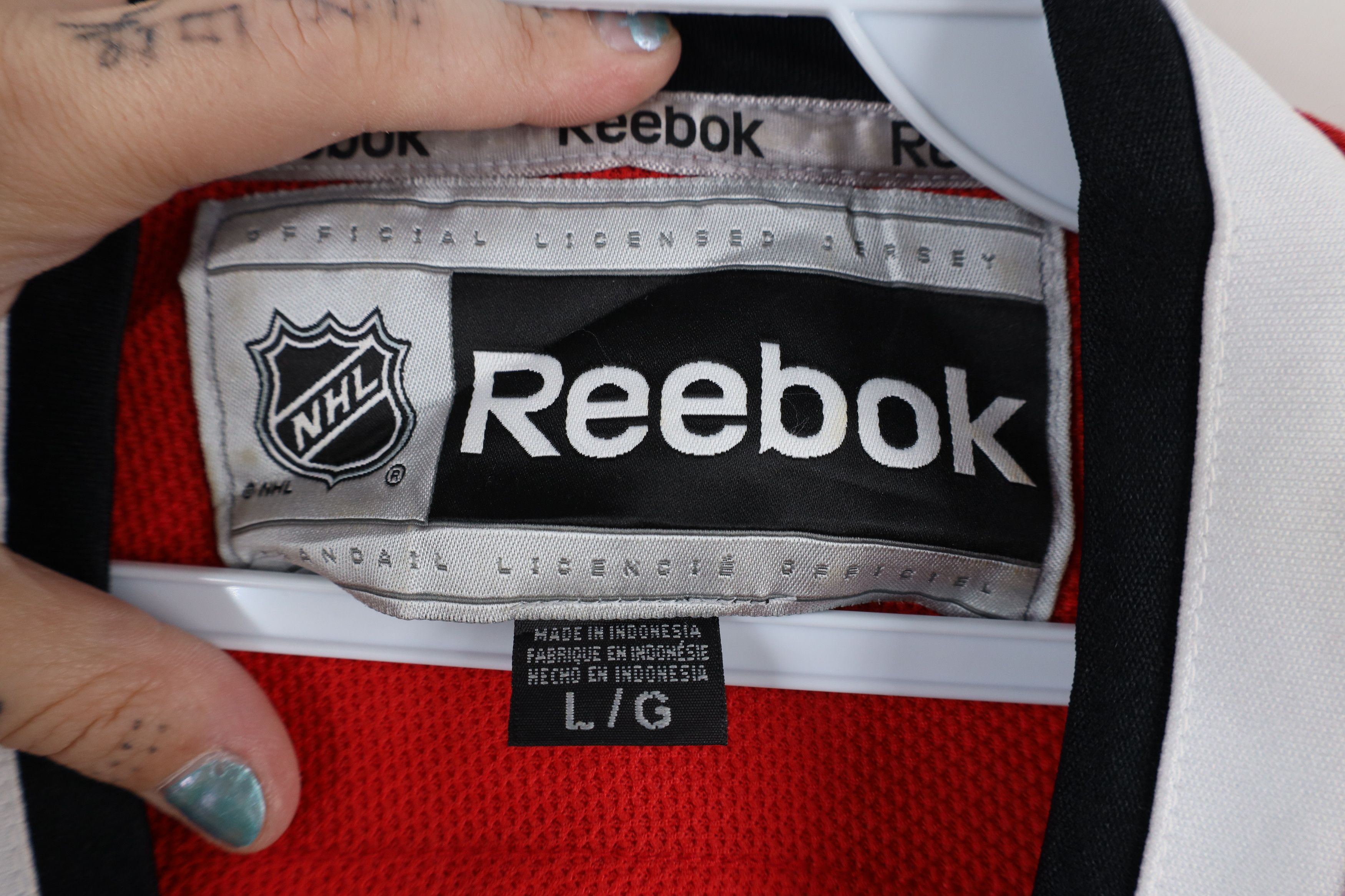 Reebok × Vintage Vintage Reebok Chicago Blackhawks Hockey Jersey Stitched Size US L / EU 52-54 / 3 - 9 Thumbnail