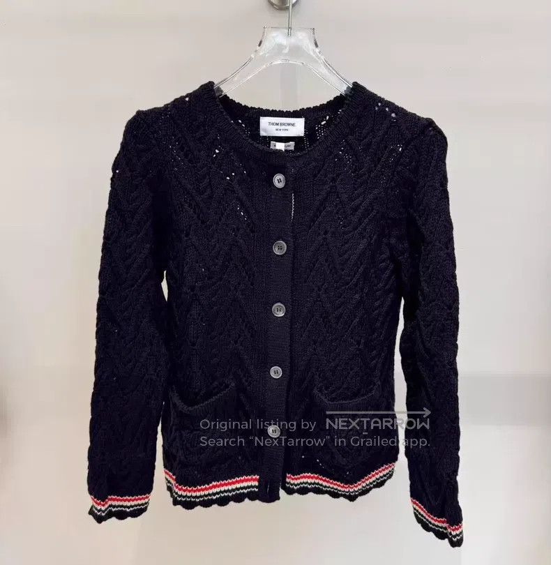 Thom Browne Thom Browne Wool Knit Cardigan Size XS / US 0-2 / IT 36-38 - 1 Thumbnail
