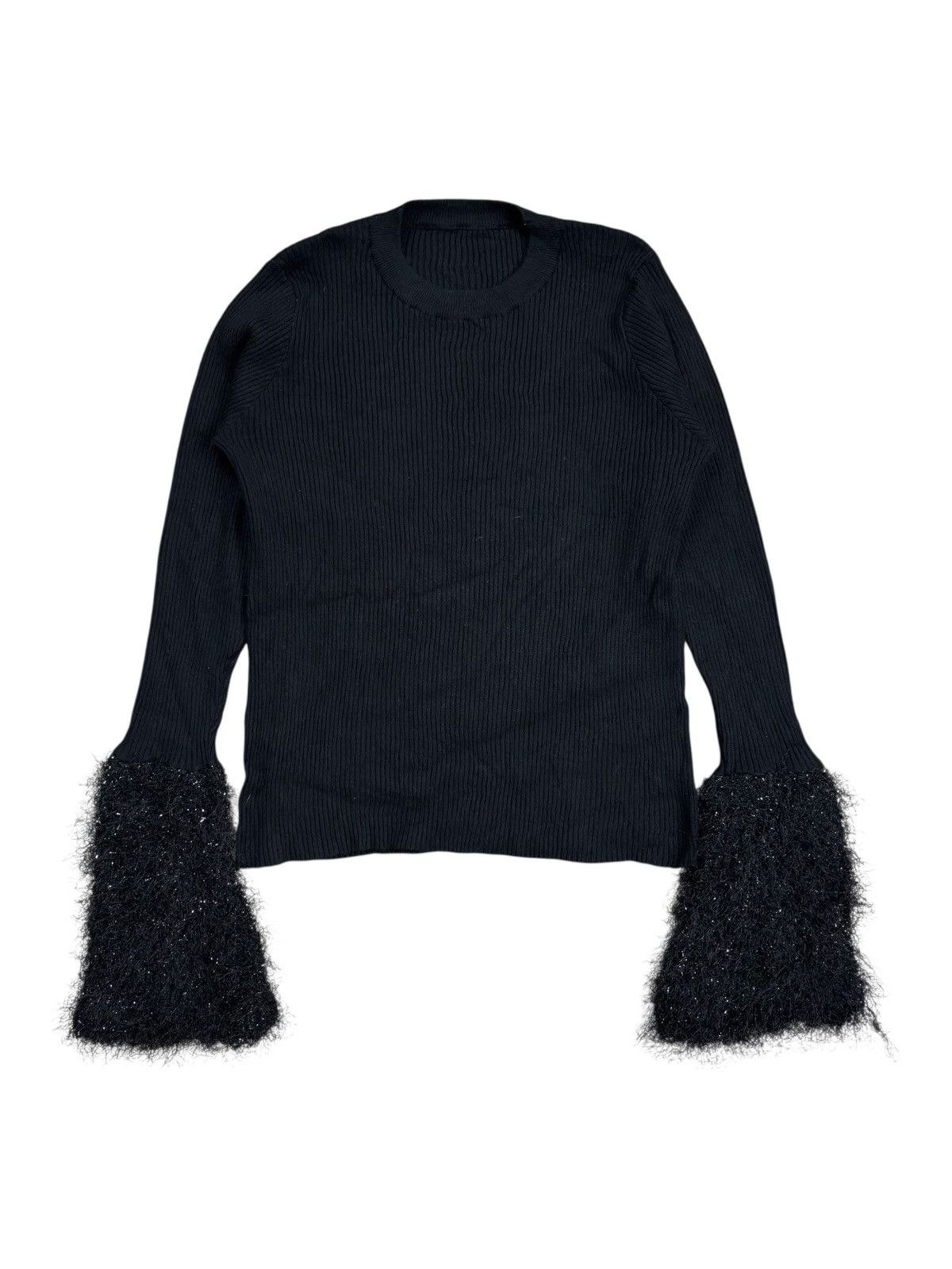 KMRii 2000s TI - VKei Gothic Style Fur Hand Knitted Top Size US M / EU 48-50 / 2 - 2 Thumbnail
