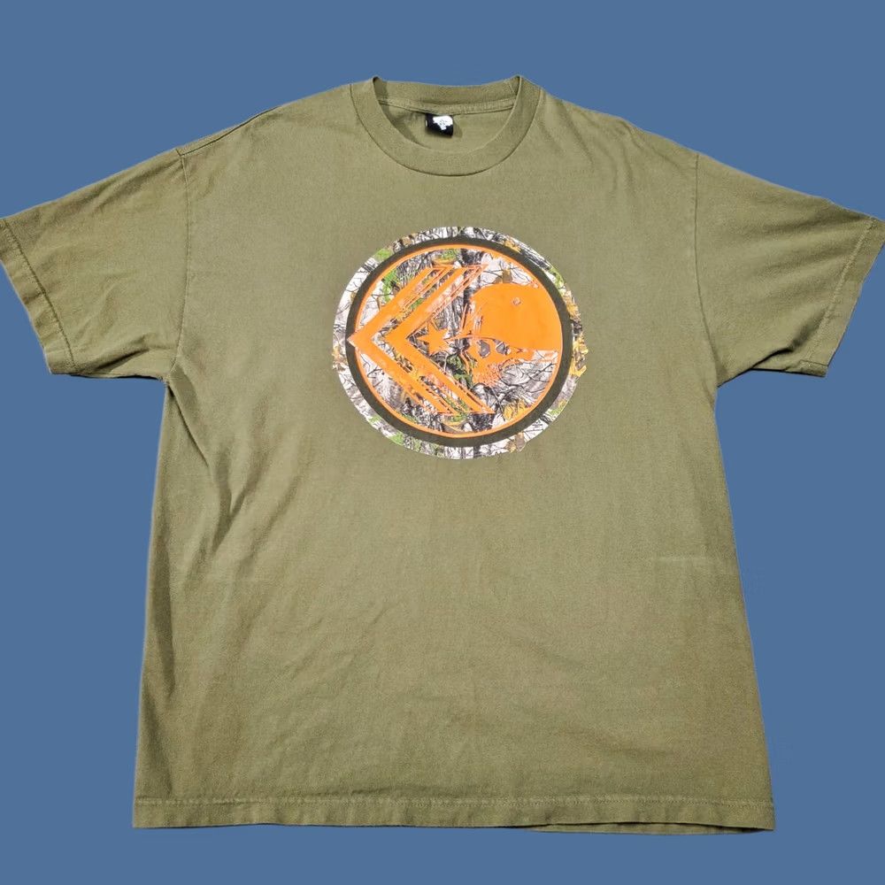 Metal Mulisha VINTAGE Metal Mulisha Shirt Mens Large Green Orange Camo Skull Y2K Motocross Grunge MMA Size US L / EU 52-54 / 3 - 1 Thumbnail