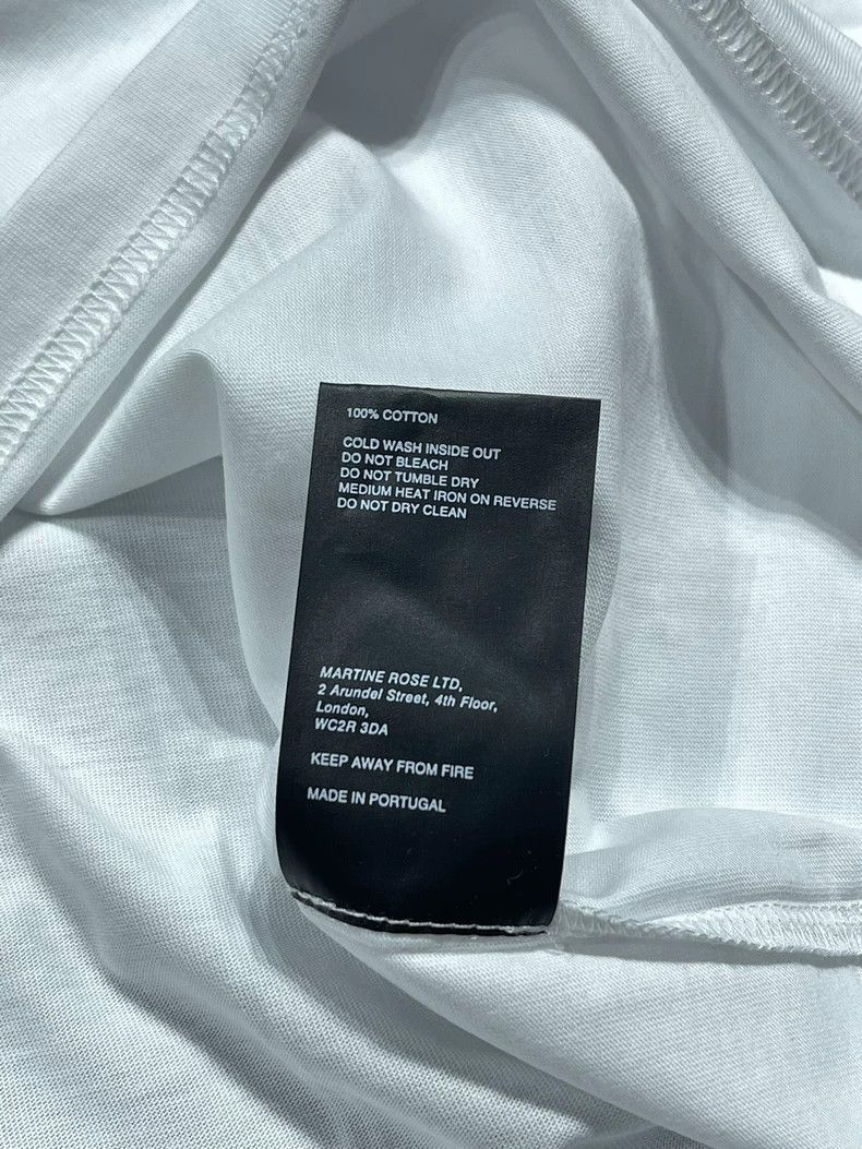 Martine Rose Martine Rose White long sleeved semi high neck T-shirt Size M / US 6-8 / IT 42-44 - 5 Thumbnail