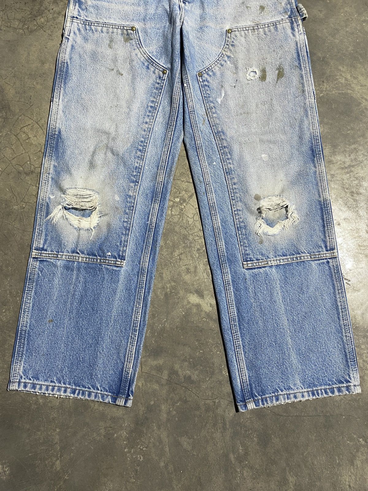 Carhartt Distressed Faded Vintage Carhartt Double Knee B73 DST Size US 30 / EU 46 - 4 Thumbnail