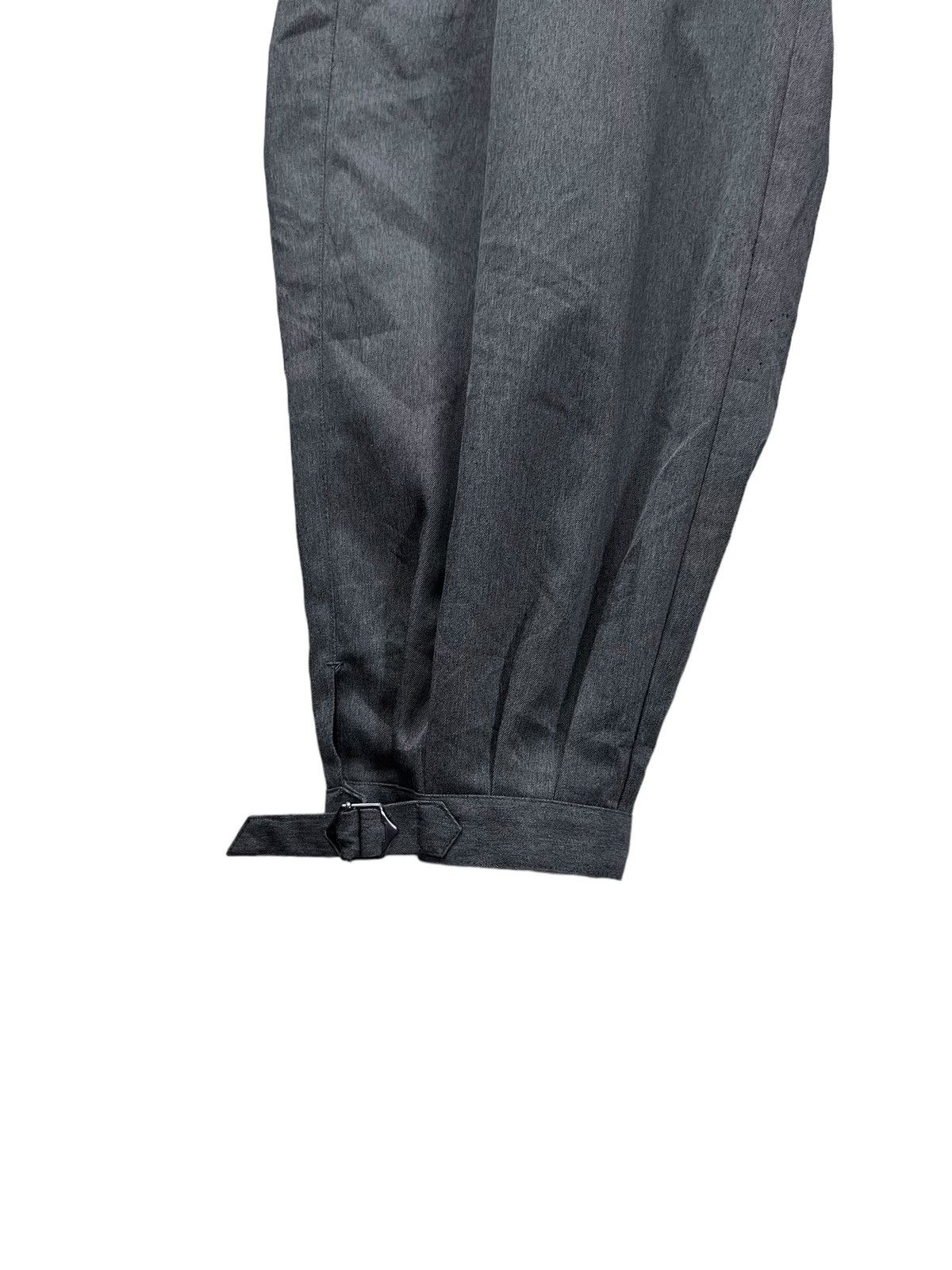 Japanese Brand Inspired YOHJI Baggy Balloon Buckle Leg Poly-Cotton Pants💥 Size US 34 / EU 50 - 8 Thumbnail