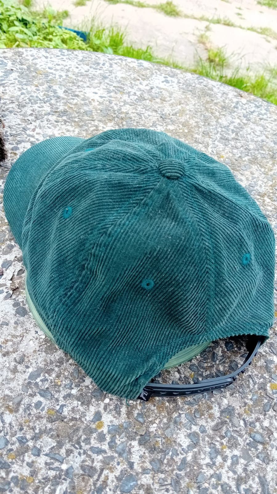 Other Reell Single Script Courduroy Hat Dark Green Ribcord cap Size ONE SIZE - 6 Thumbnail