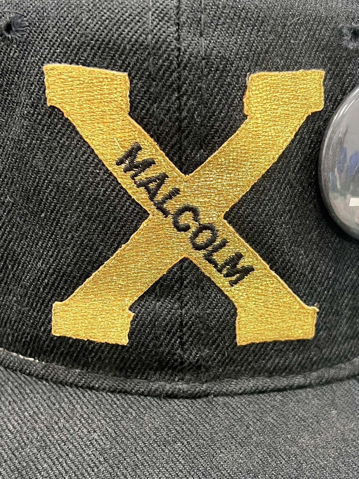 Other Vintage 80s Malcolm X Youngan Snapback Hat w/ pin Size ONE SIZE - 2 Thumbnail