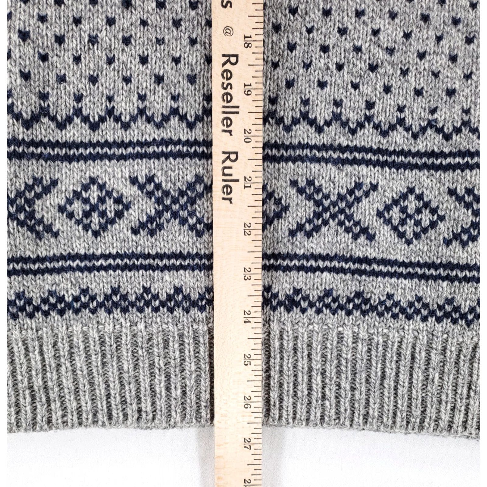 Schott Schott Bros Nordic Sweater Wool Blend Grey Blue Long Sleeve Mens XL Pullover Multicolor Size US XL / EU 56 / 4 - 5 Thumbnail