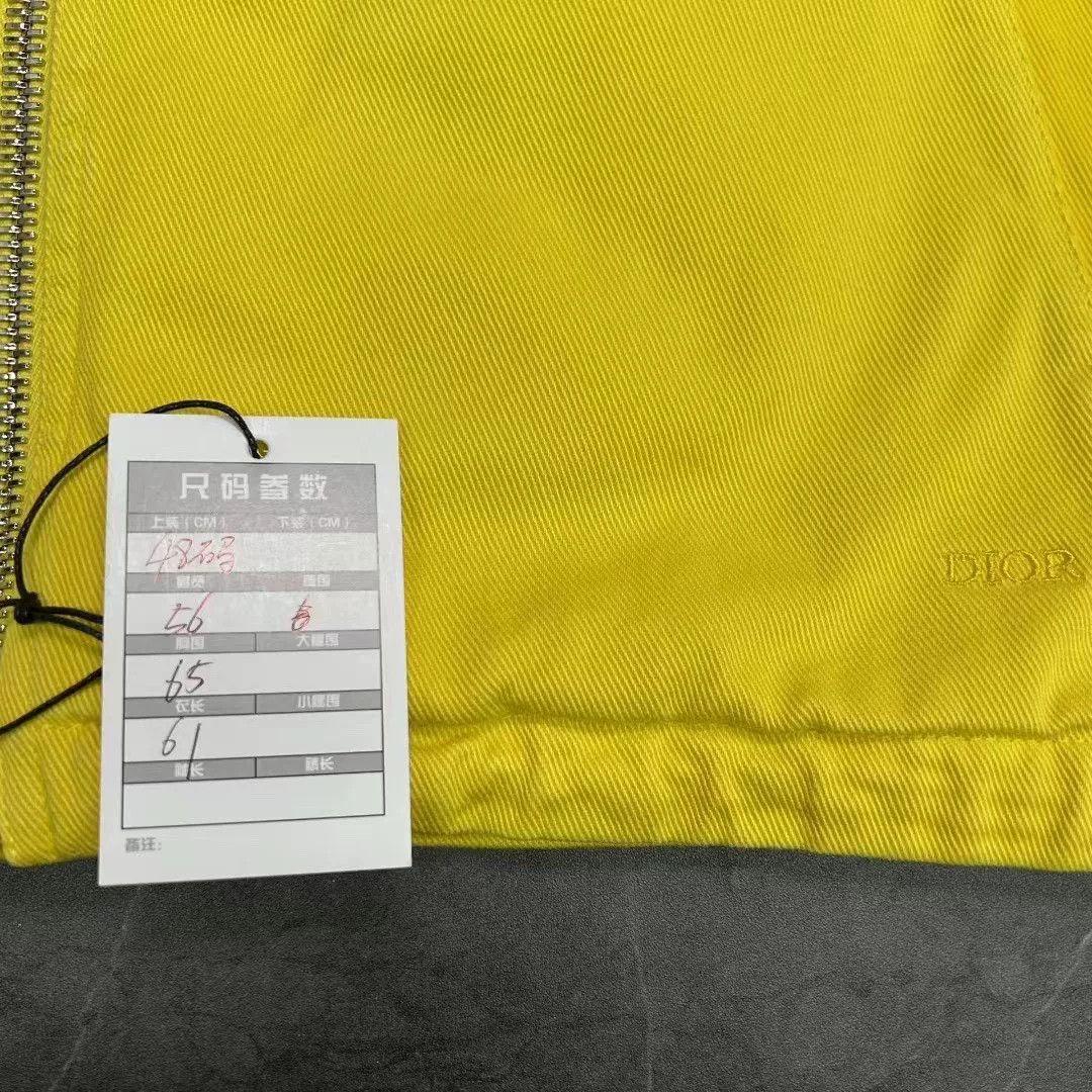 Dior Dior Yellow Hooded Denim Work Jacket Size US M / EU 48-50 / 2 - 7 Thumbnail