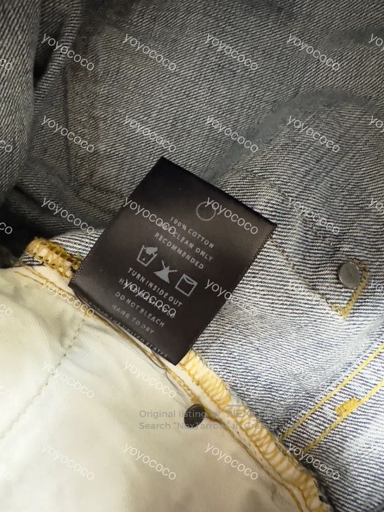 Fear of God Fear of God 4th Season 2nd Knife Cut Destruction Blue Cow Size US 32 / EU 48 - 5 Thumbnail