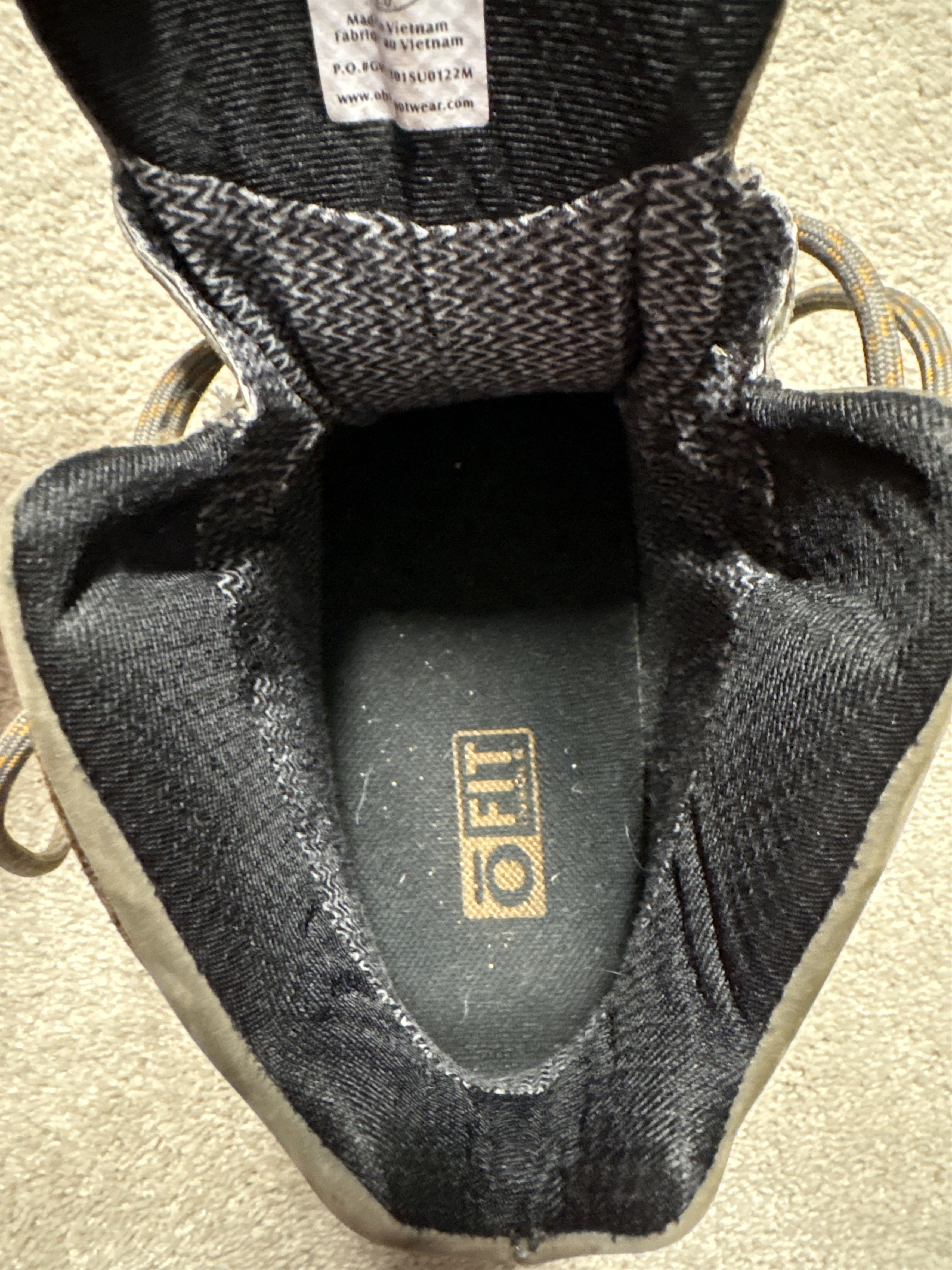 Oboz Oboz Men’s Bridger B Dry Mid Hiking Boots Size US 11.5 / EU 44-45 - 4 Thumbnail