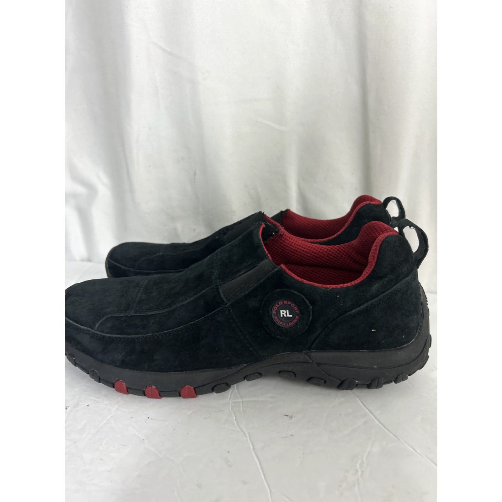 Ralph Lauren Ralph Lauren Polo Sport Mens Driving Shoes Slip On Black Suede Loafer 8 D Black Leather Sport Mens Size US M / EU 48-50 / 2 - 7 Thumbnail