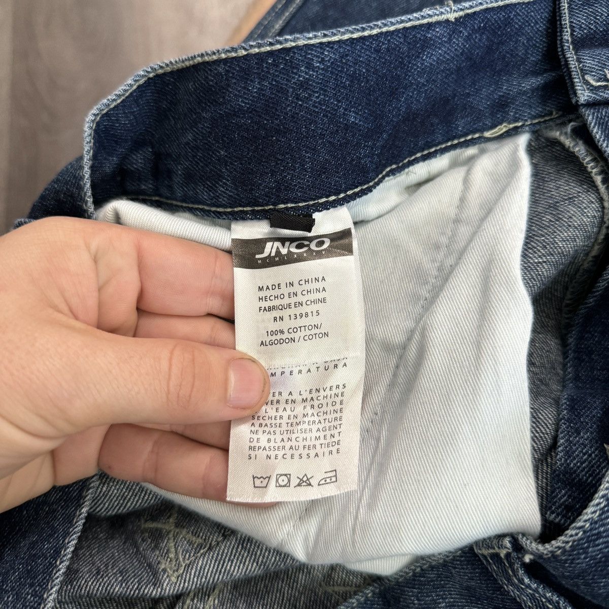 JNCO × Vintage Rare Vintage y2k JNCO Slacker baggy wide leg crazy jeans Size US 34 / EU 50 - 9 Thumbnail