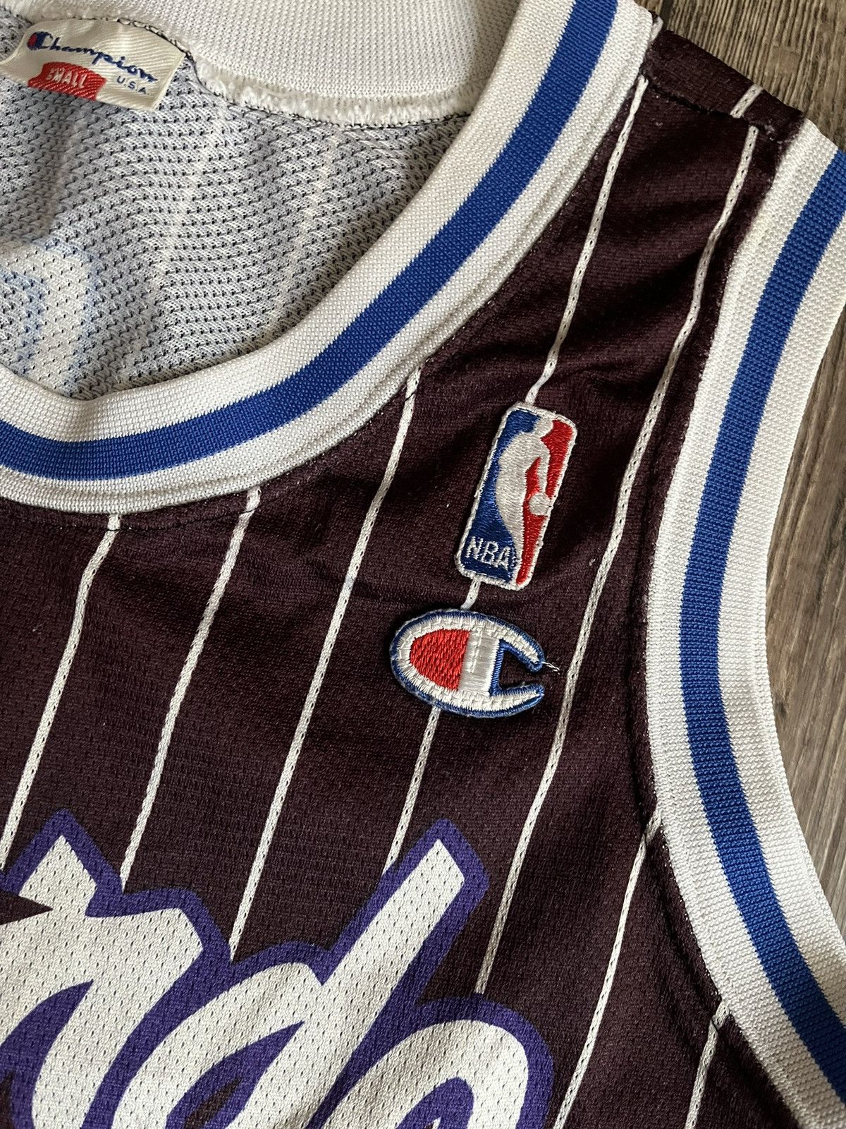 NBA × Vintage Vintage 90s Champion Orlando Magic #32 Shaquille On'eal NBA Size US S / EU 44-46 / 1 - 6 Thumbnail
