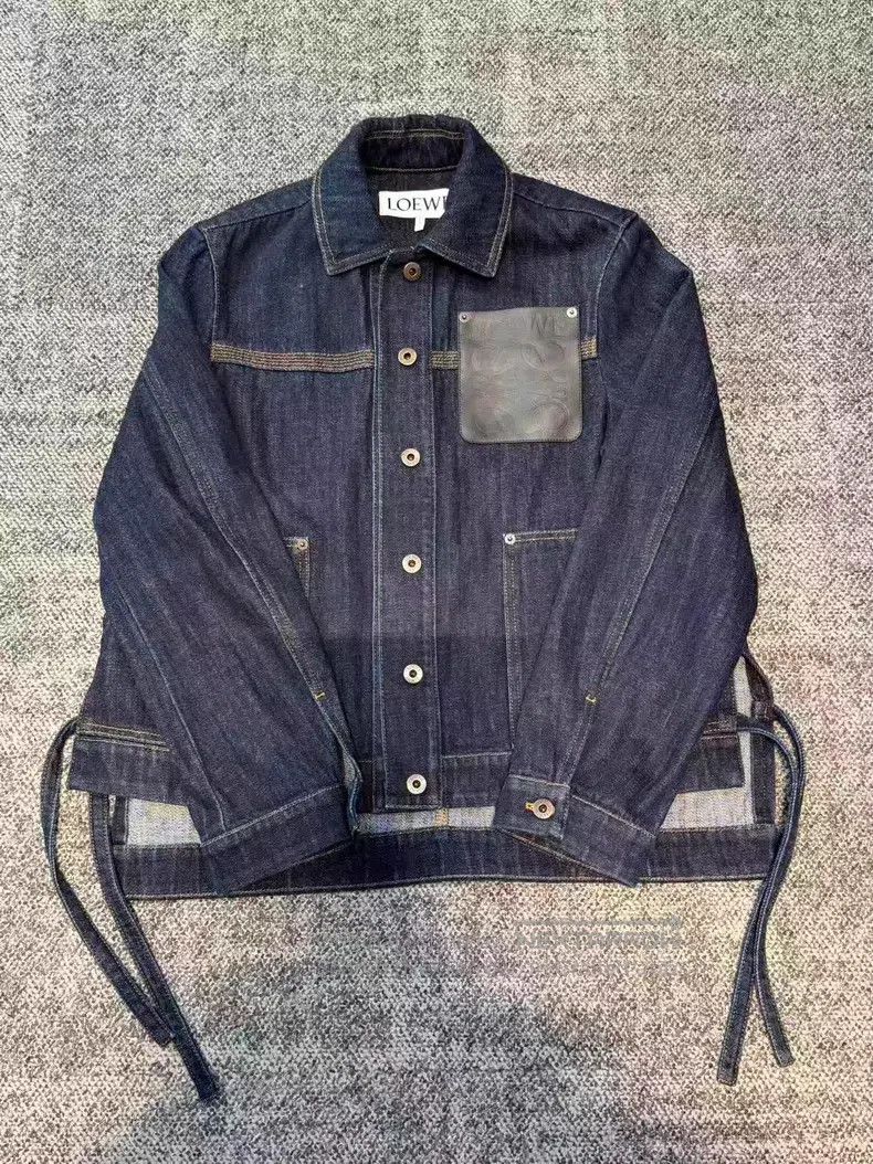 Loewe Loewe Blue Asymmetrical Single-Breasted Long Sleeve Jacket Size XXS / US 00 / IT 34 - 1 Thumbnail
