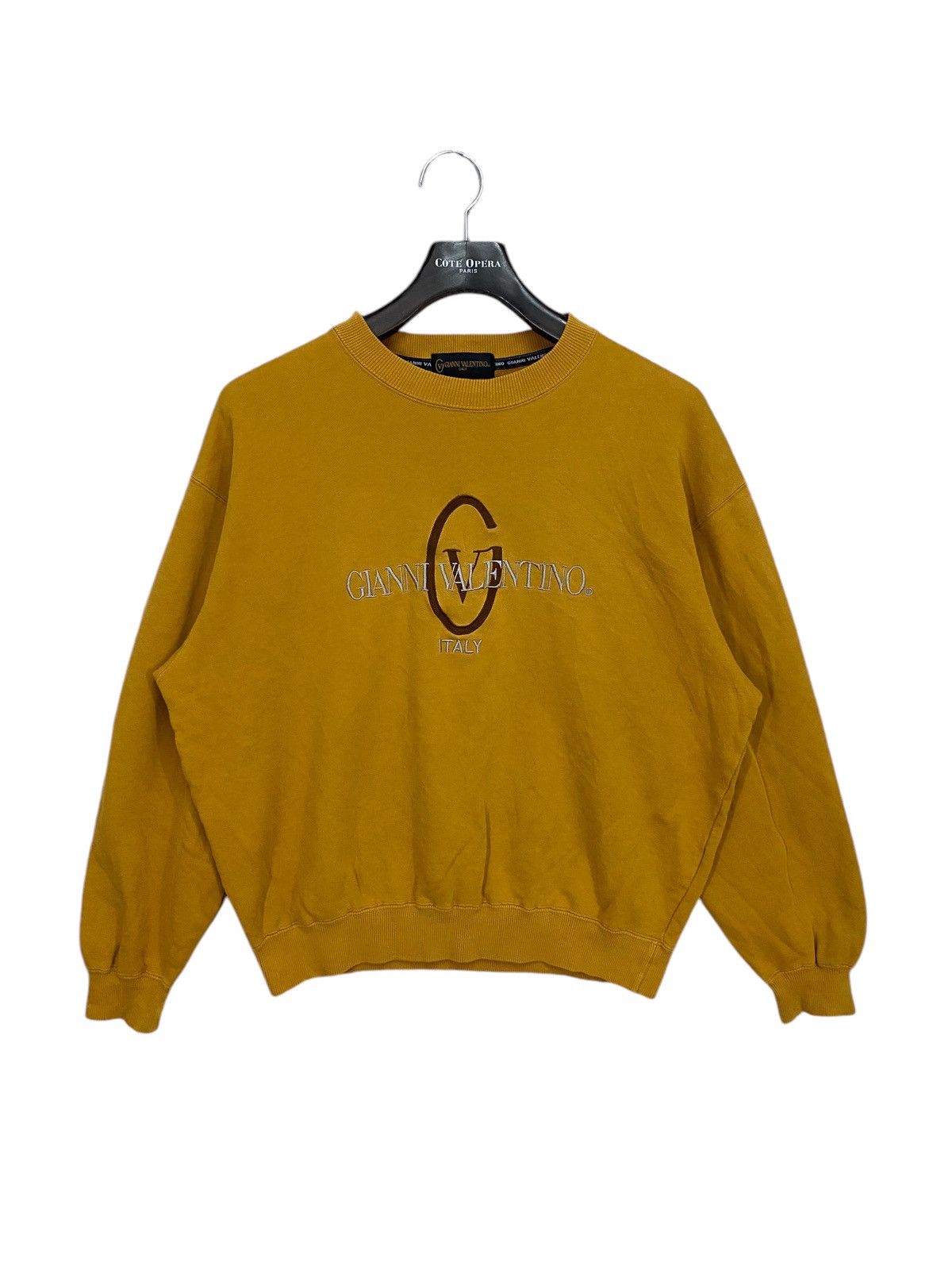 Designer × Gianni Valentino Vintage 90s gianni valentino italy spellout sweatshirt Size US L / EU 52-54 / 3 - 1 Thumbnail