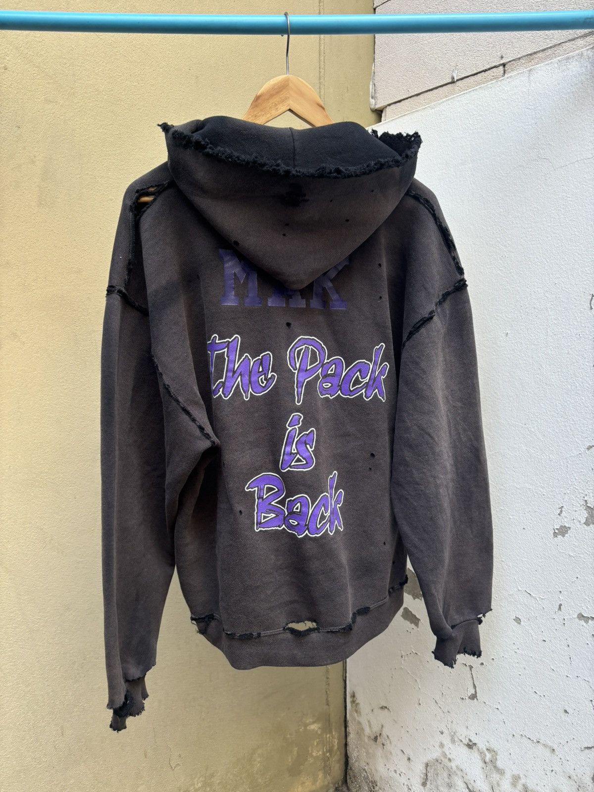 Vintage Faded Distressed Thrashed Russell Hoodie Douglas County ERD Size US L / EU 52-54 / 3 - 15 Thumbnail