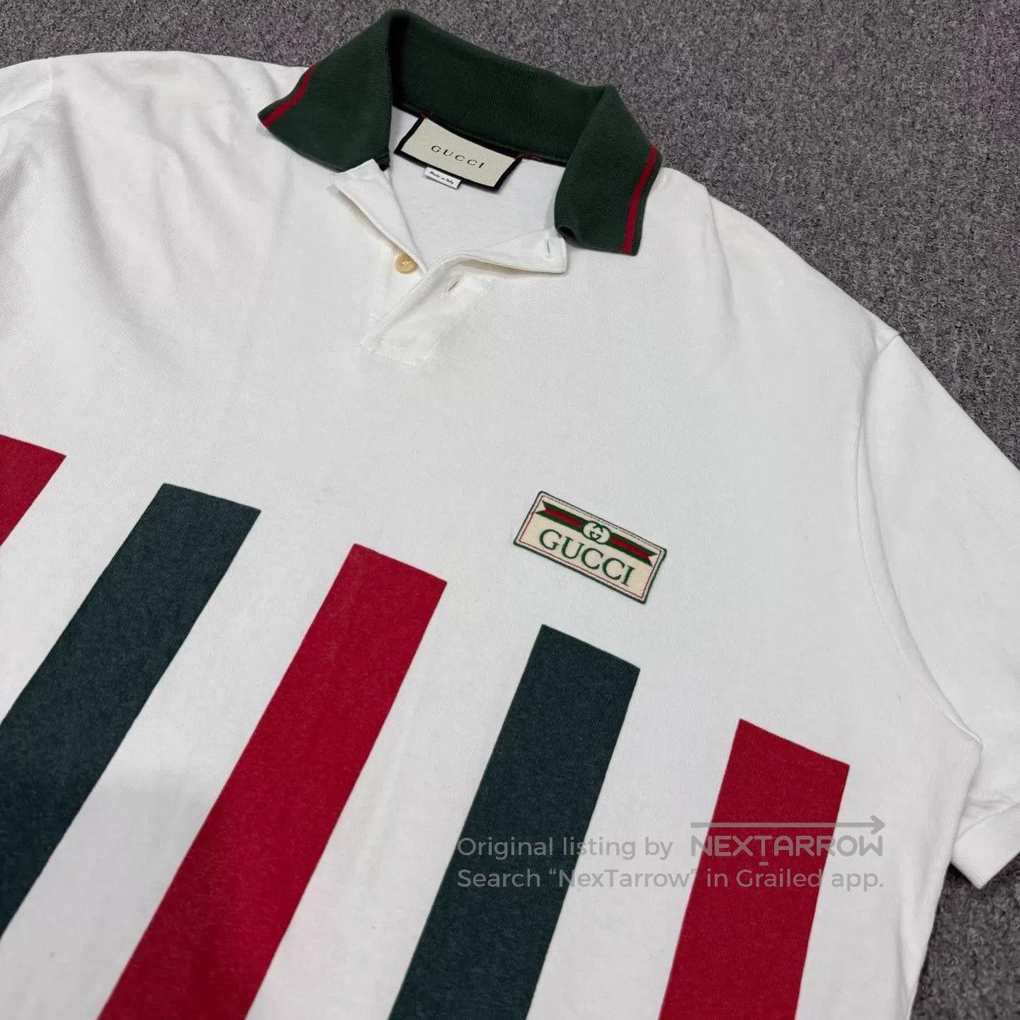 Gucci Multi Striped Short Sleeve Polo Shirt. Size US L / EU 52-54 / 3 - 3 Thumbnail