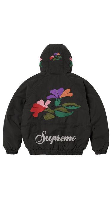 Supreme Supreme Needlepoint Hooded Jacket | Grailed