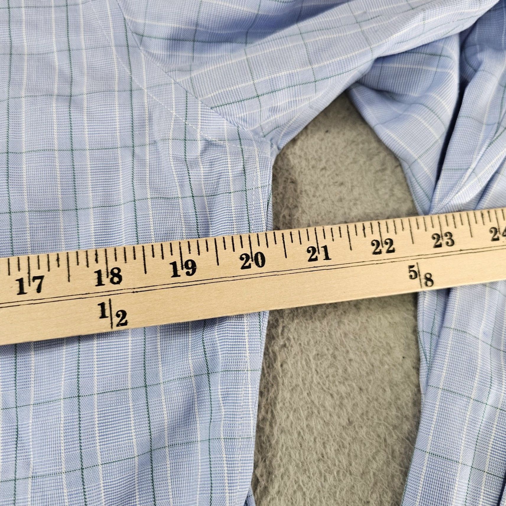 Brooks Brothers Brooks Brothers Shirt Mens 15.5-33 Blue Check Non Iron Supima Cotton Regent Dress Shirt Long Sleeve Size US L / EU 52-54 / 3 - 6 Thumbnail