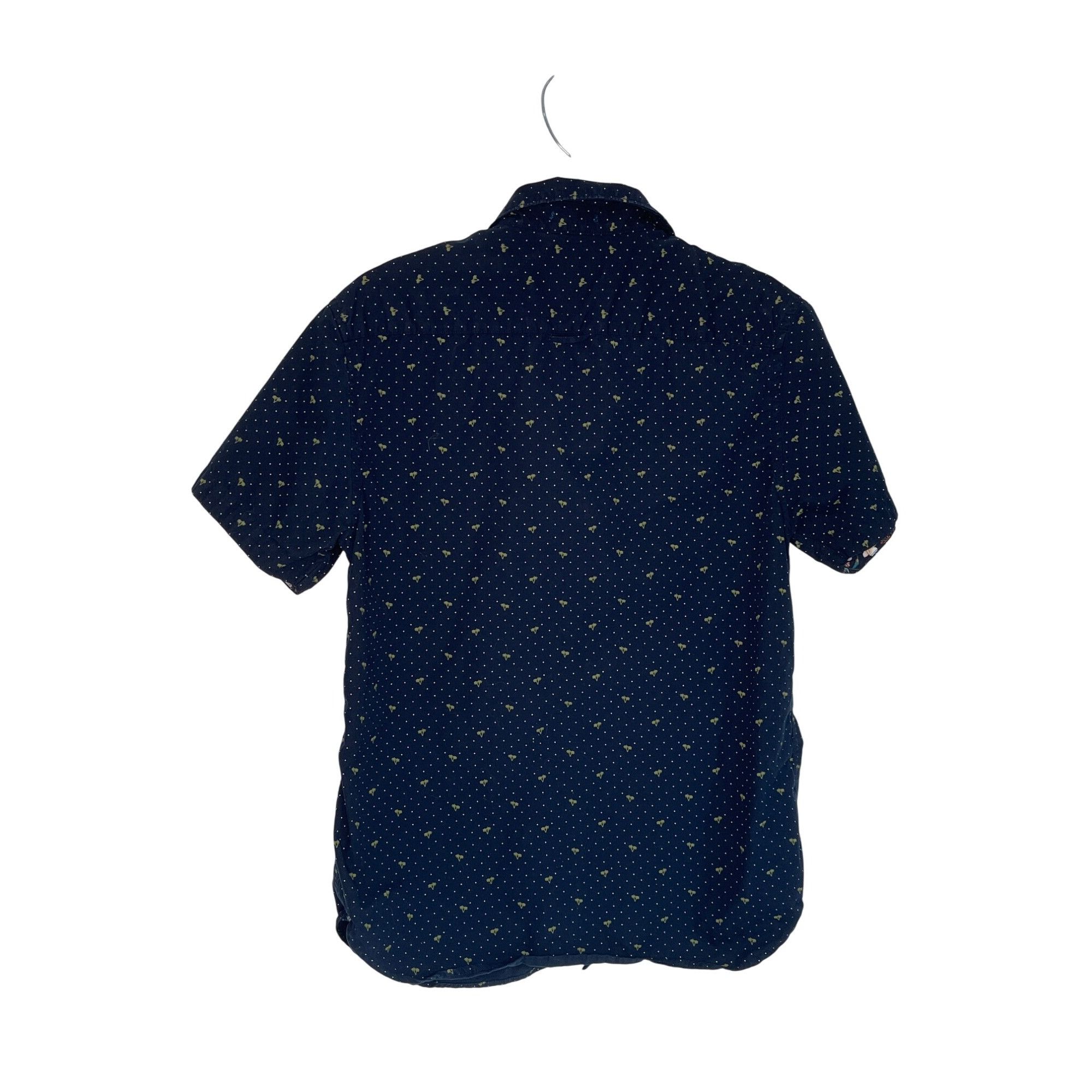 Denim & Flower Denim & Flower Ricky Singh Navy Polka Dot Button-Up Shirt Me Size US M / EU 48-50 / 2 - 2 Thumbnail