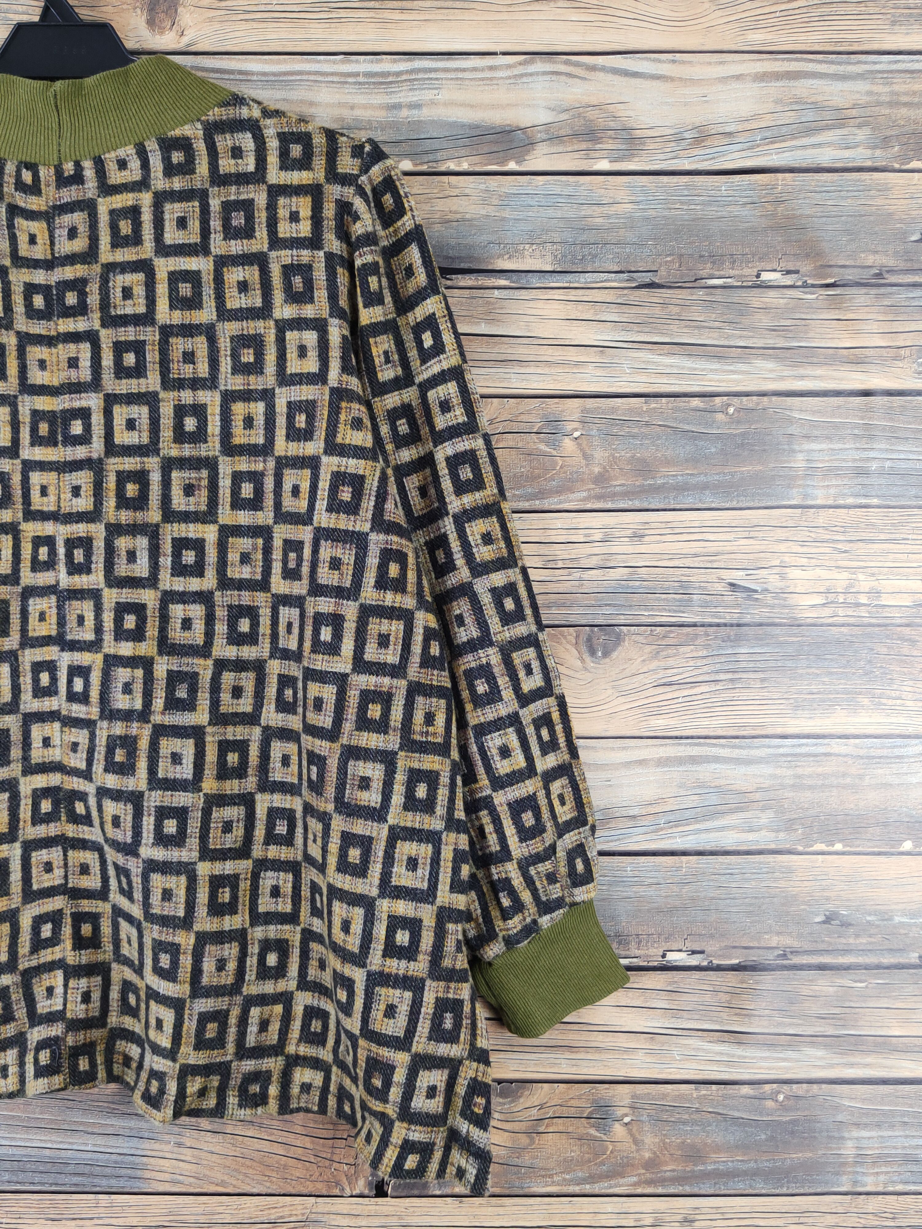 Homespun Knitwear × Japanese Brand × Vintage Japanese Brand Olive Knitwear Blouses #W1539 Size M / US 6-8 / IT 42-44 - 9 Thumbnail
