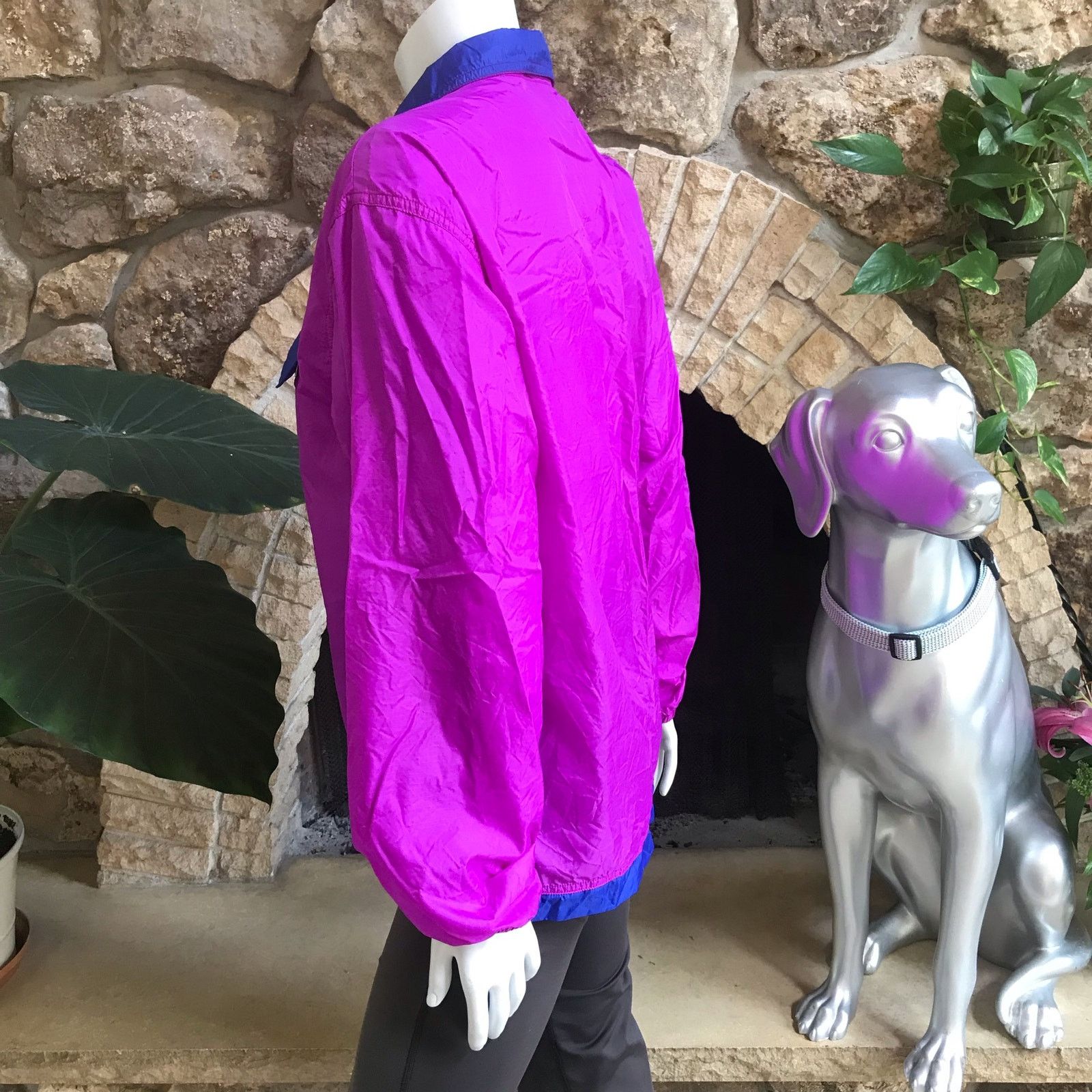 L.L. Bean Vintage 90's L.L. Bean 1/4 Zip Purple Windbreaker Size Small Size S / US 4 / IT 40 - 2 Thumbnail