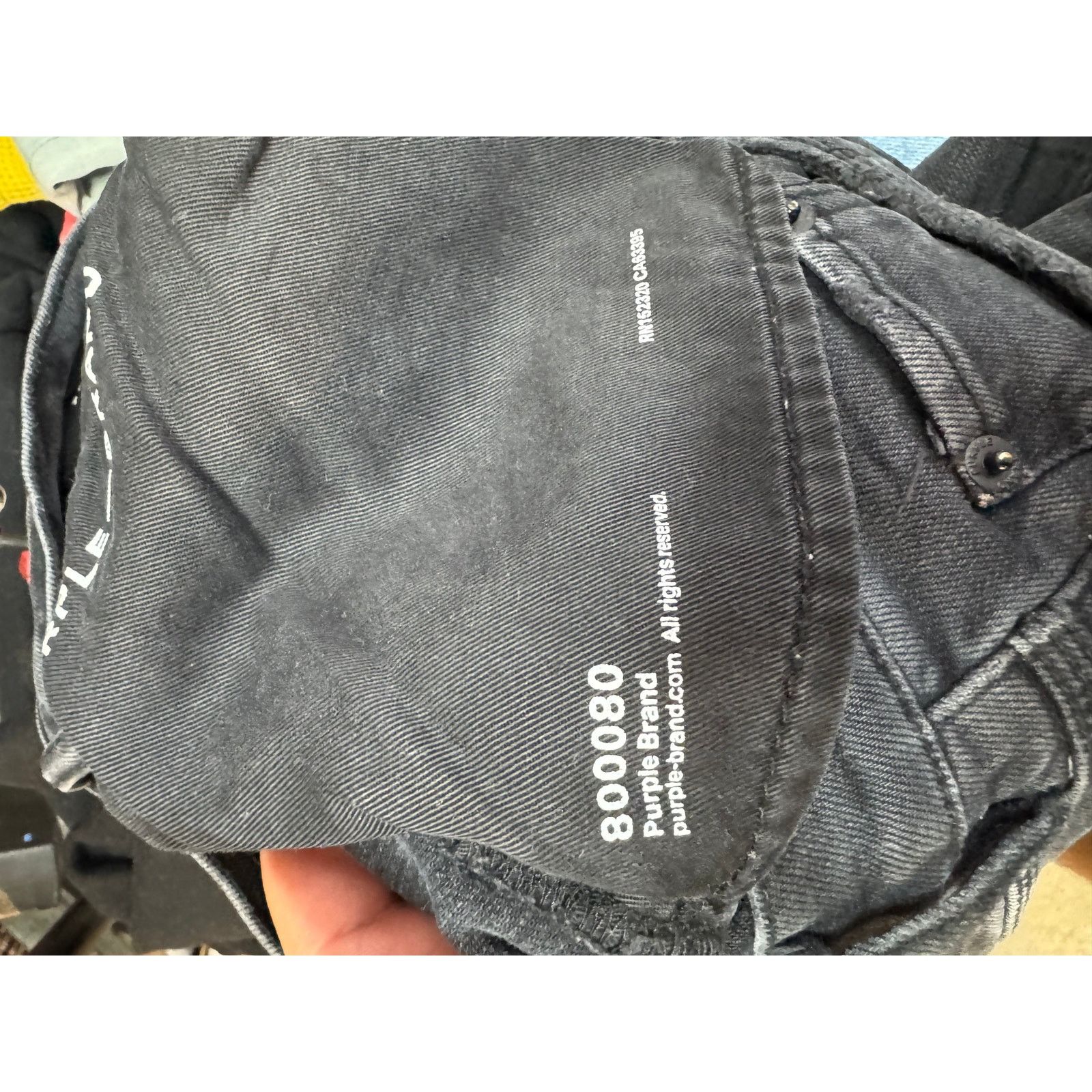Rta Purple Brand Light Wash Black Jeans Size US 29 - 5 Thumbnail