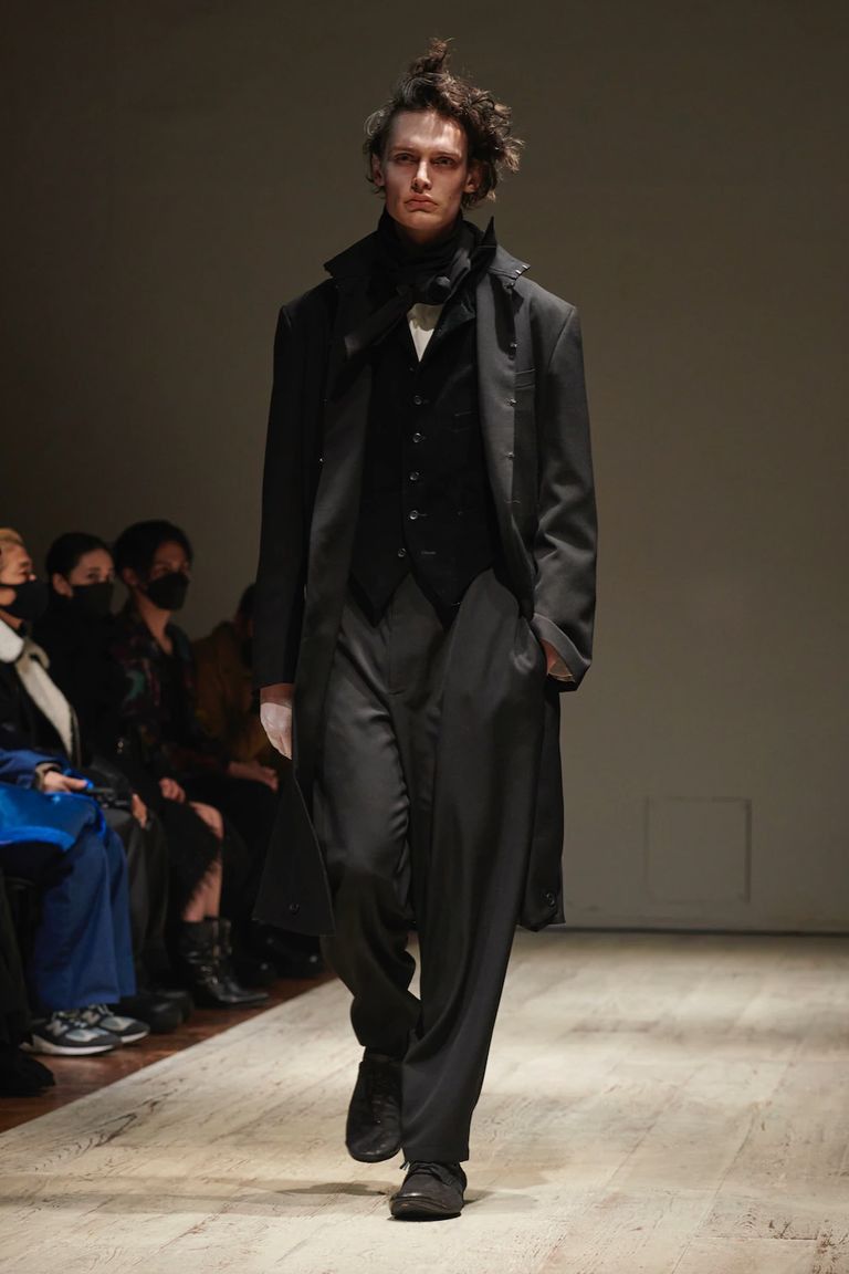 Yohji Yamamoto Yohji Yamamoto Pour Homme Gabardine Side Tuck Suspender Pant Size US 30 / EU 46 - 3 Thumbnail