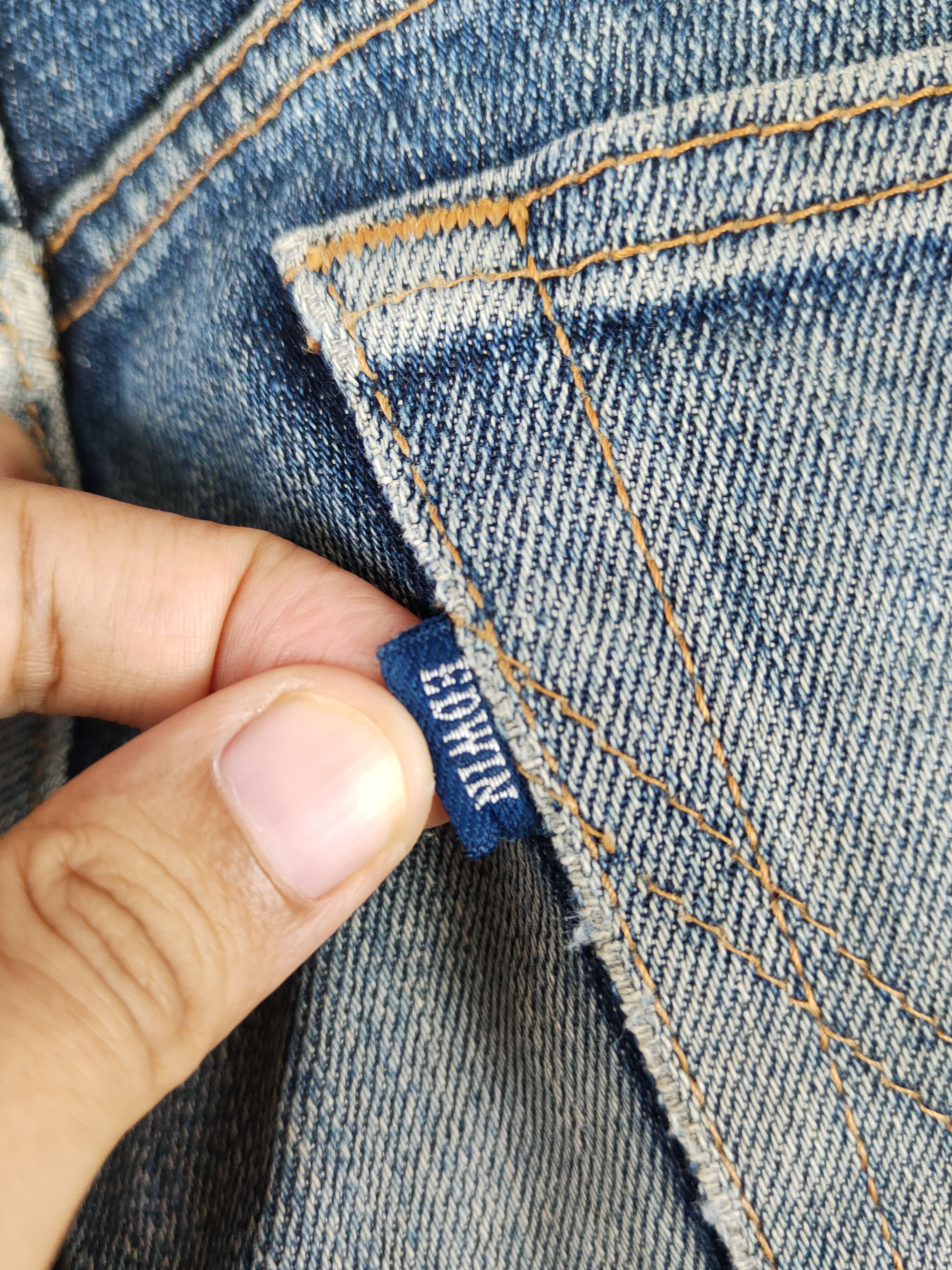 Edwin Edwin Dark Blue Distressed Ripped Jeans #S1676 Size US 29 - 7 Thumbnail