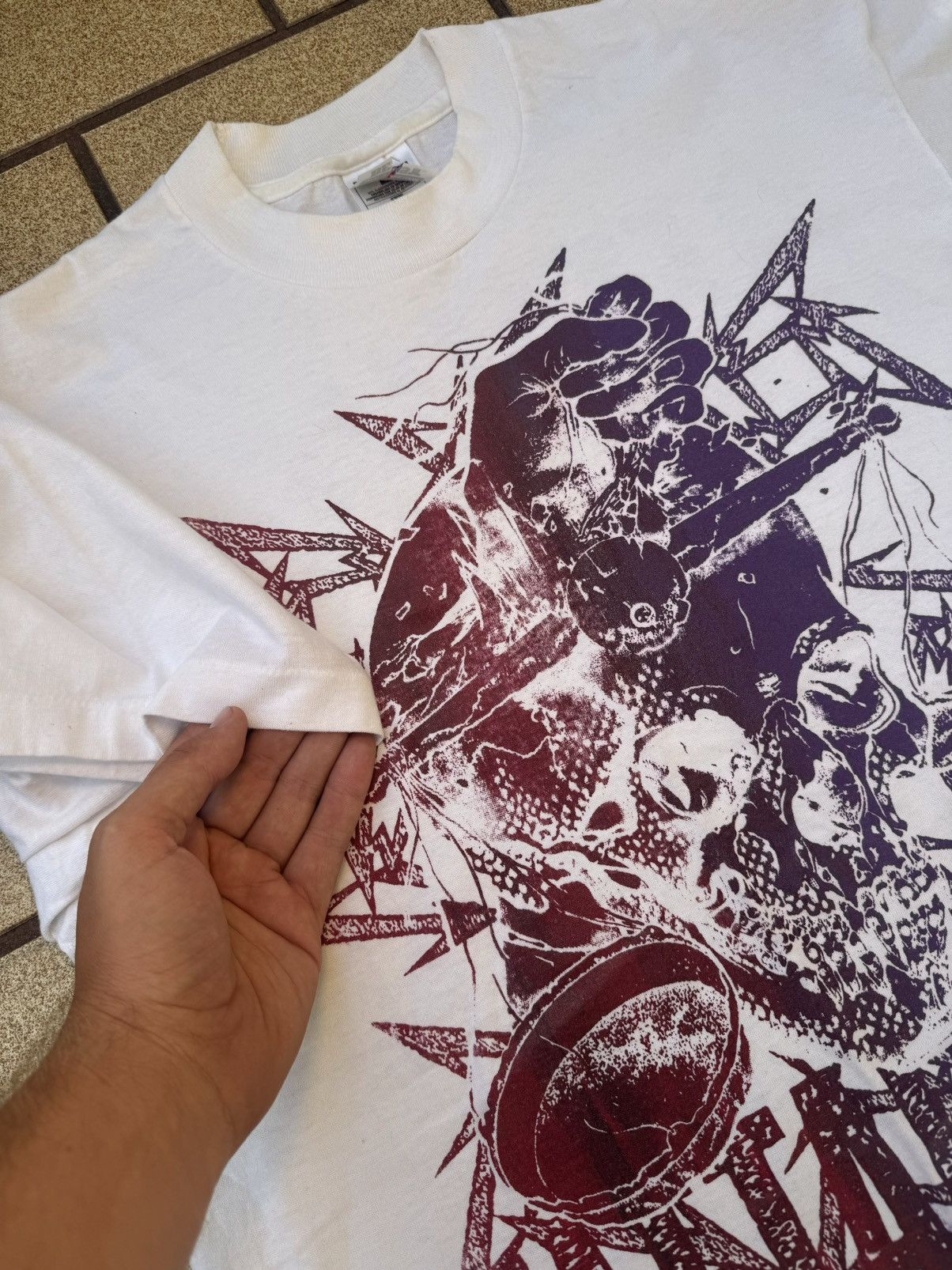 Metallica 1997 Metallica X Pushead grail Heavy Metal Art tee 90s rare Size US L / EU 52-54 / 3 - 3 Thumbnail