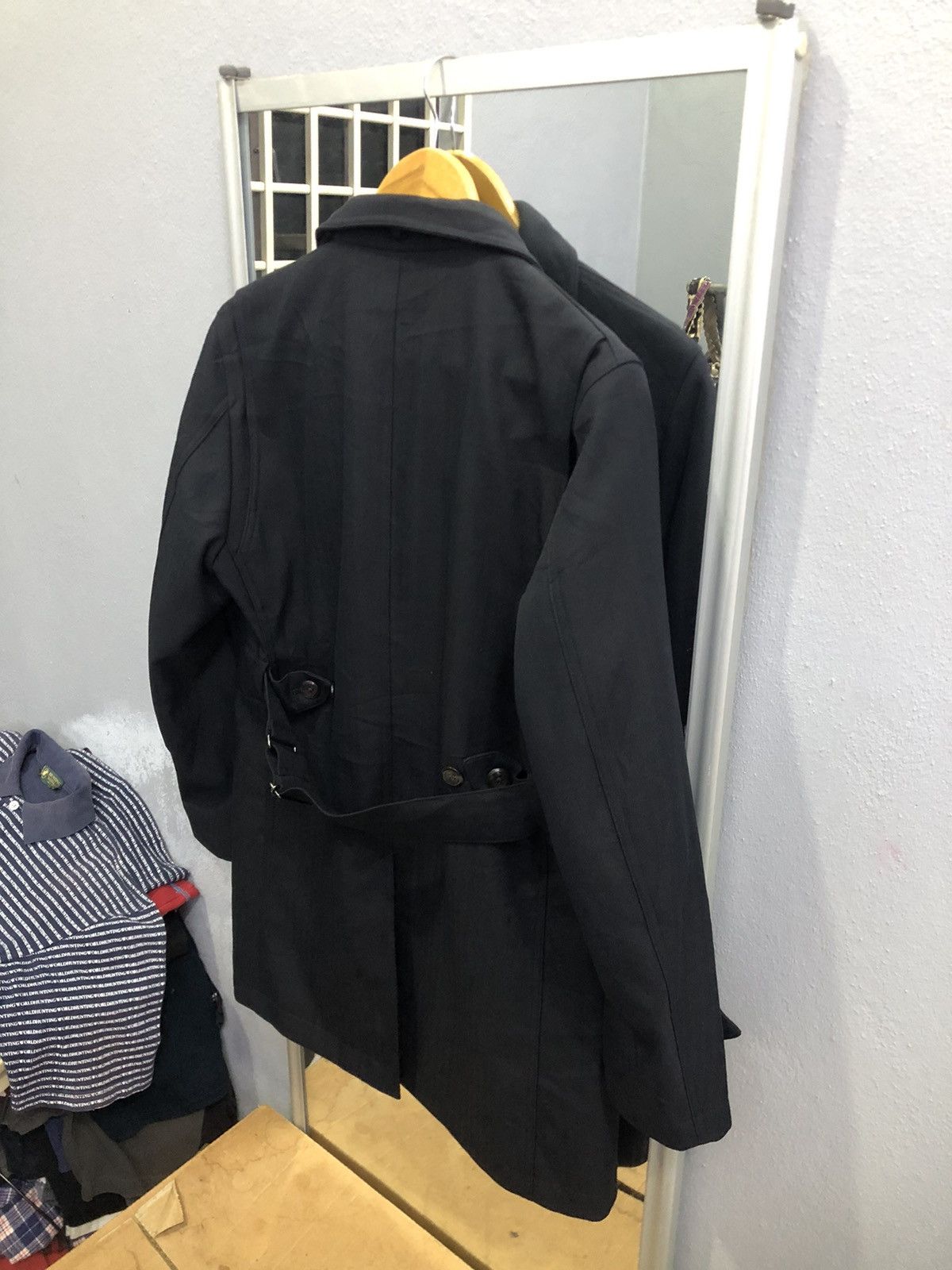 Japanese Brand Japanese Herringbone Convertible Stand Collar Coat Size US S / EU 44-46 / 1 - 12 Thumbnail