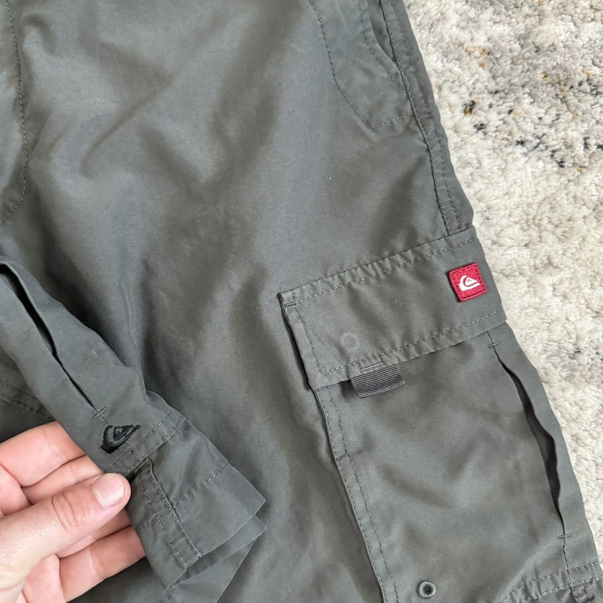 JNCO × Quicksilver × Vintage Crazy Vintage y2k Quicksilver surfwear cargo shorts Size US 32 / EU 48 - 3 Thumbnail