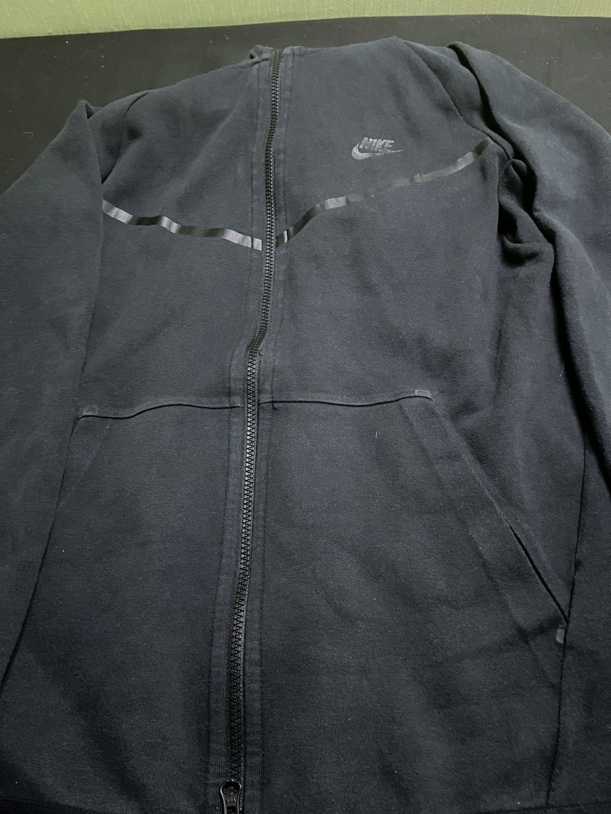Nike Black Nike Tech Fleece Full Zip Hoodie Size US L / EU 52-54 / 3 - 1 Thumbnail