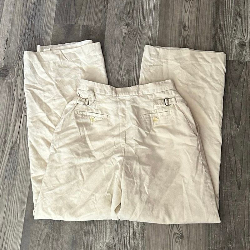 Lauren Ralph Lauren lauren ralph lauren biege cream high waisted pants Size 30" / US 8 / IT 44 - 4 Thumbnail