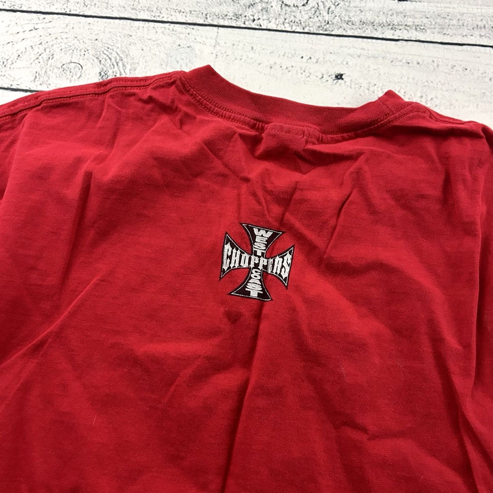 West Coast Choppers VINTAGE West Coast Choppers T-Shirt Long Sleeve Mens 2XL Red Crew Neck Graphic Print City Motorcycle Size US XXL / EU 58 / 5 - 5 Thumbnail