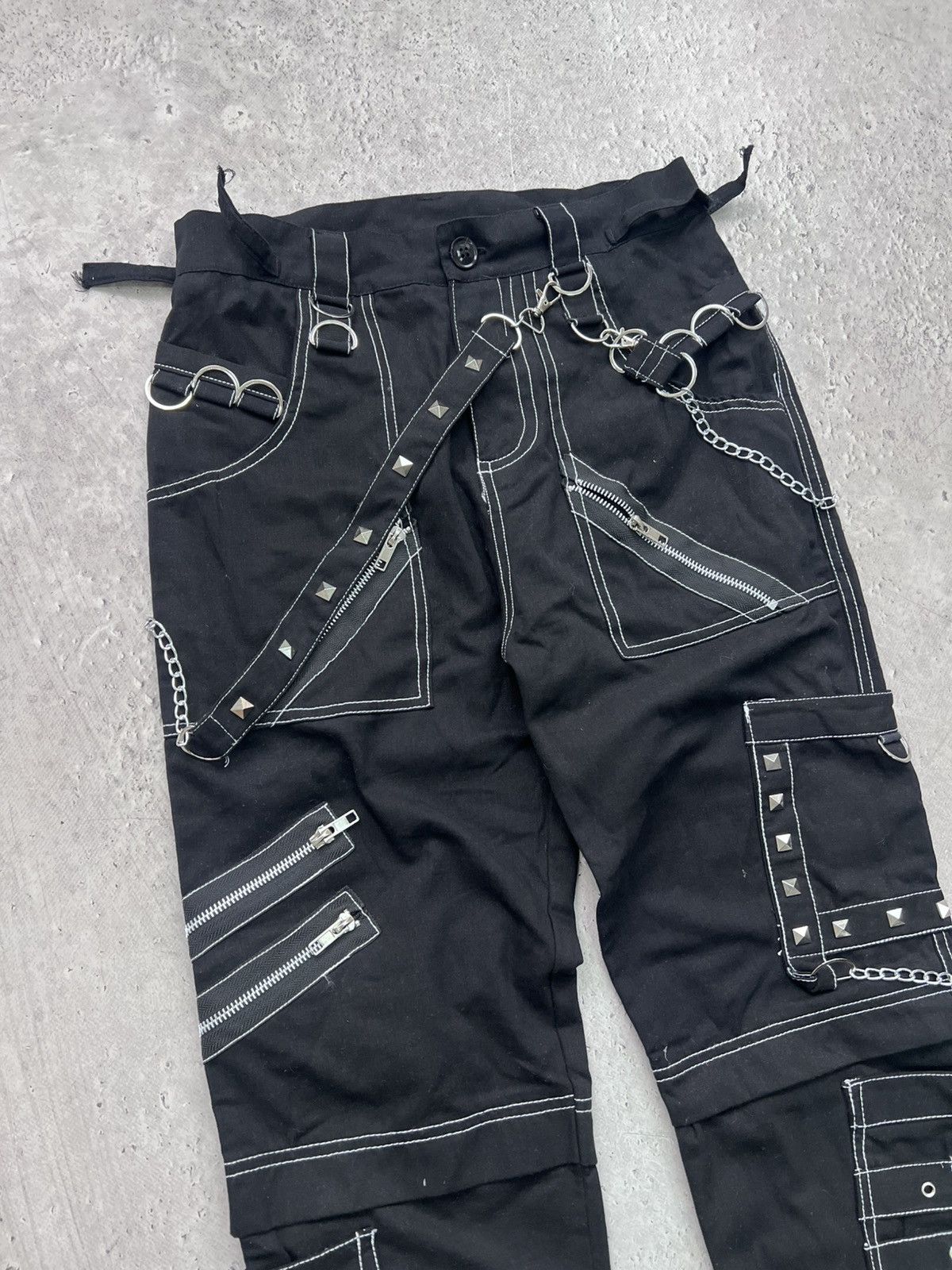 Le Grande Bleu (L.G.B.) × Tripp NYC × Vintage Vintage Tripp NYC Bondage Punk Gothic pants CARTI STYLE Size US 29 - 3 Thumbnail