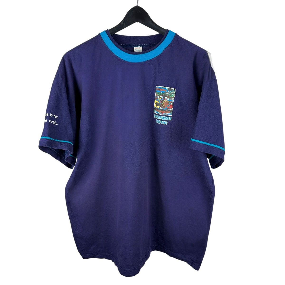 Vintage Vintage 90s Shearwater Rafting Zambezi Tourist Shirt Size US XXL / EU 58 / 5 - 1 Thumbnail