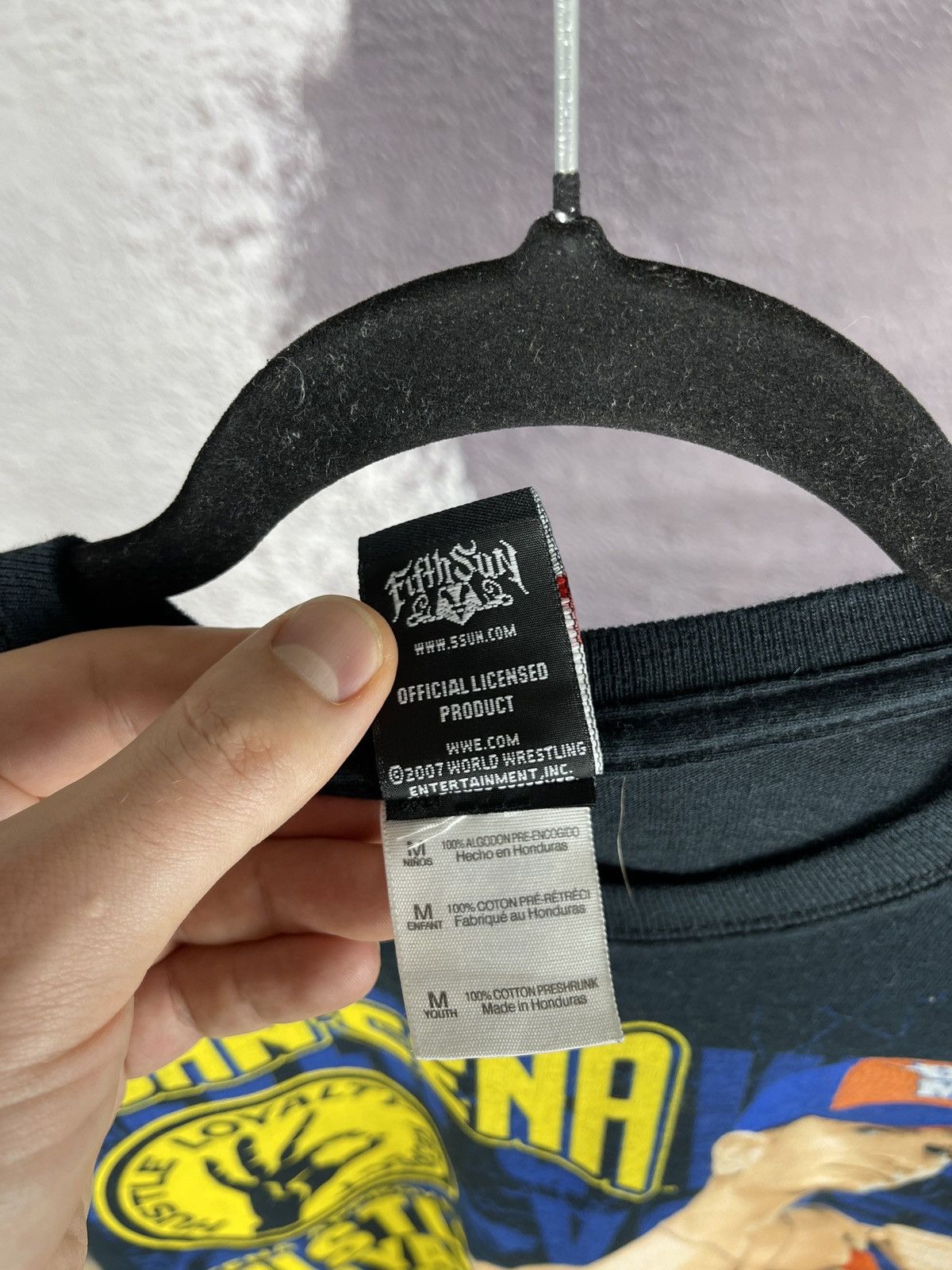 Vintage VTG 2007 WWE John Cena Fifth Sun Double Sided T-shirt Black Size US XXS / EU 40 - 7 Thumbnail