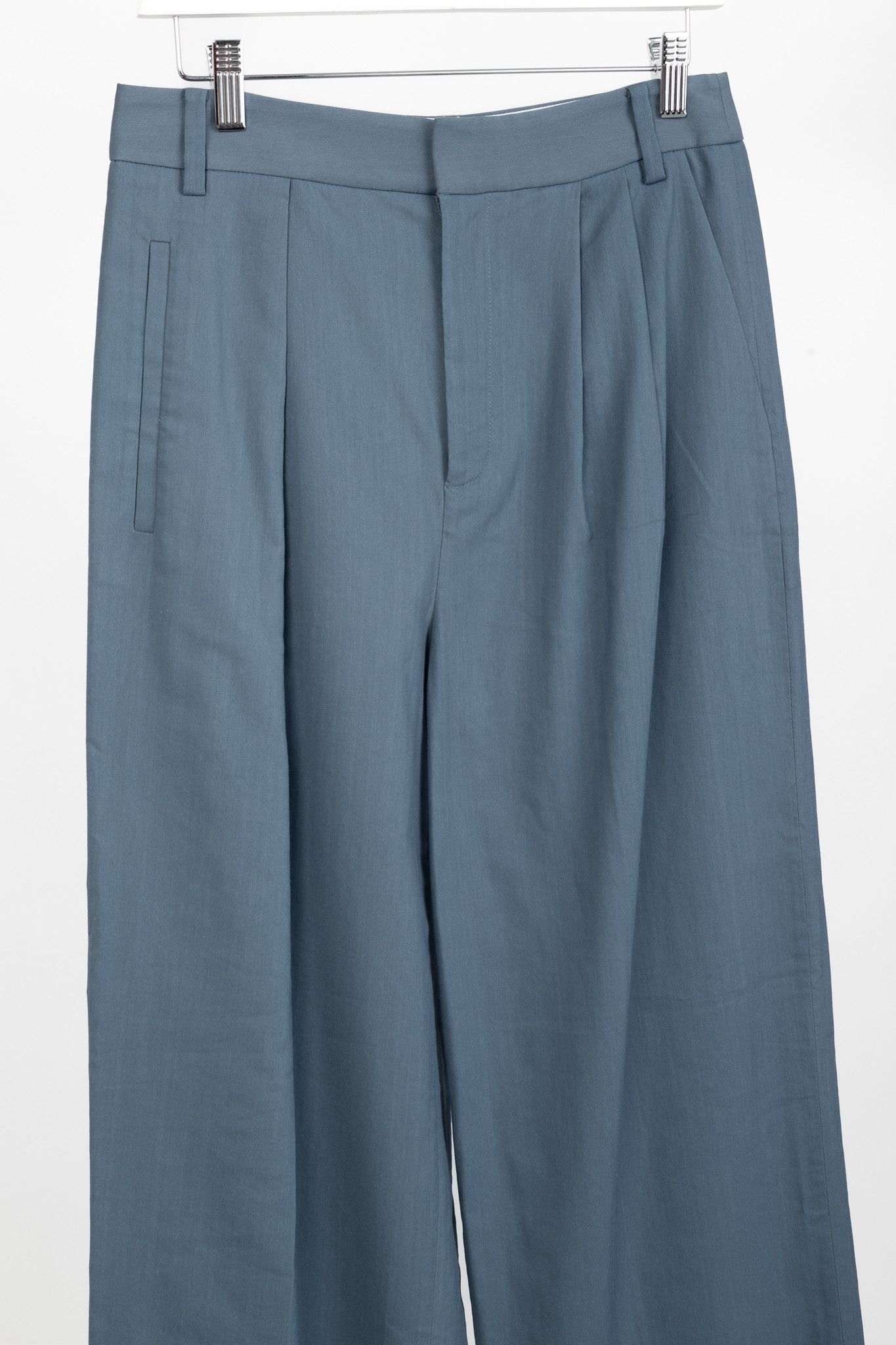 Tibi Tibi Stella Blue Grey Fluid Suiting Pant Size 26" / US 2 / IT 38 - 3 Thumbnail