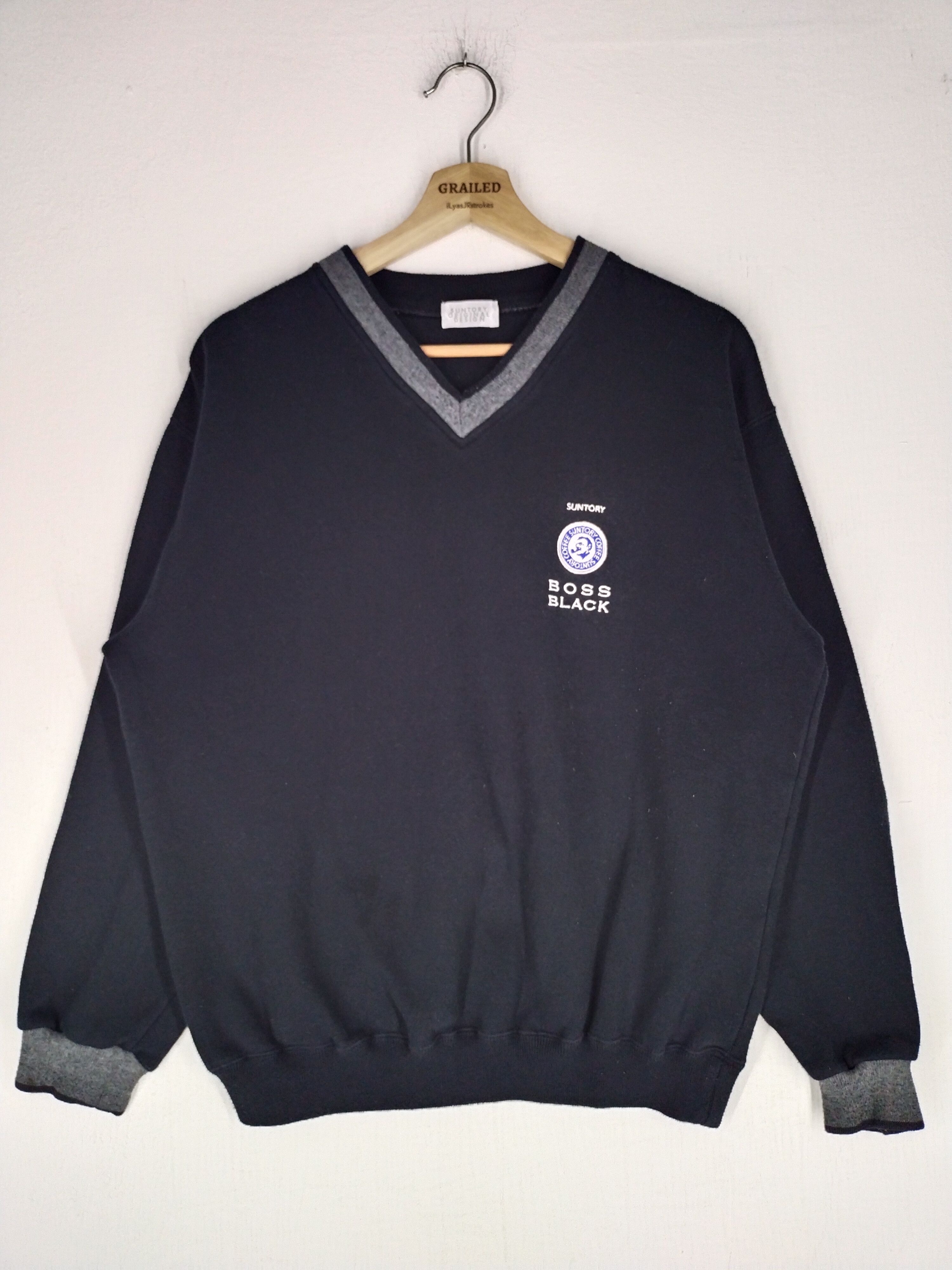 Japanese Brand × Vintage Vintage Suntory Boss Coffee Spellout Sweatshirt Size US M / EU 48-50 / 2 - 1 Thumbnail