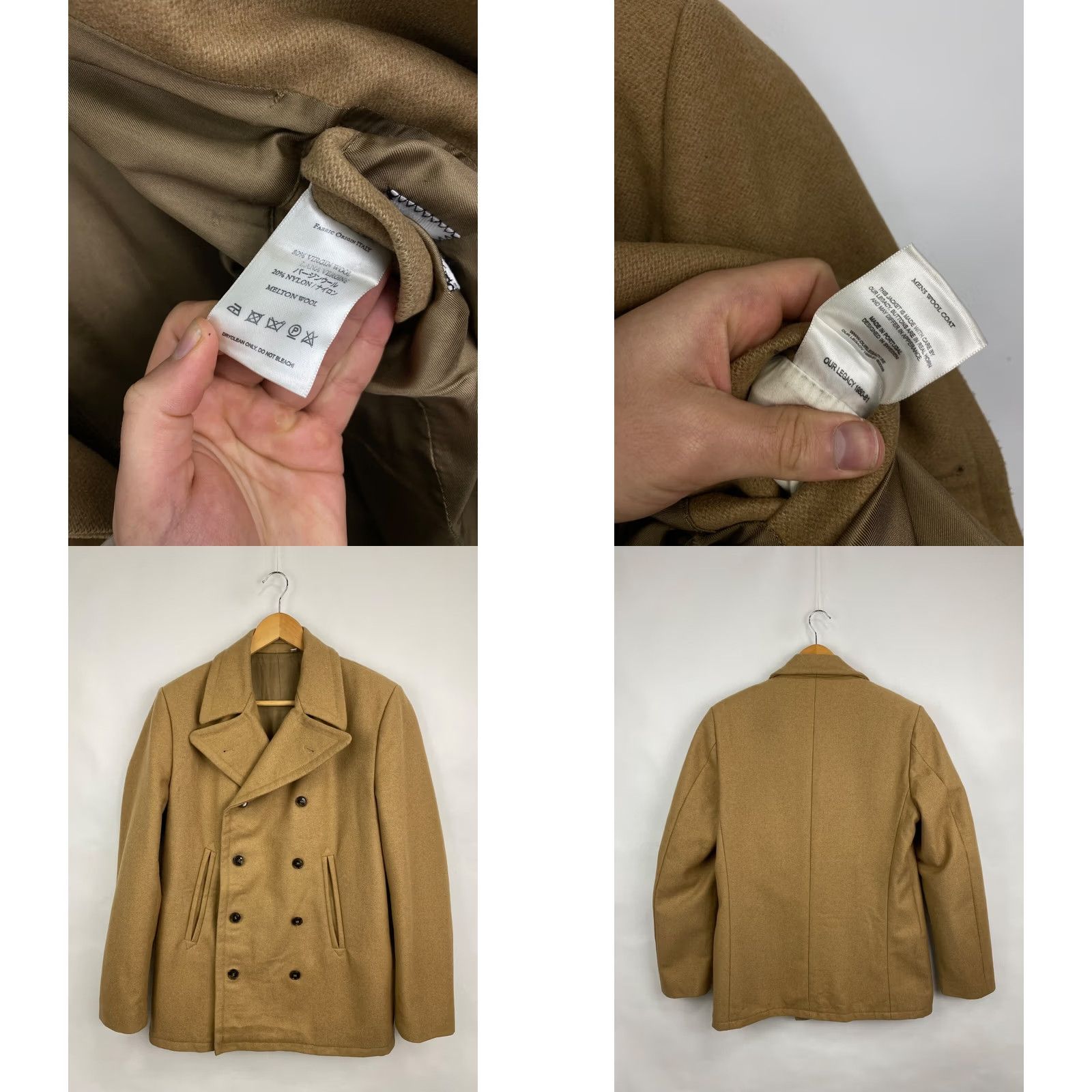 Our Legacy OUR LEGACY Wool Coat Jacket Size S Beige Retro Hype Y2K Men Coat Affordable Vintage Style Size US S / EU 44-46 / 1 - 8 Thumbnail