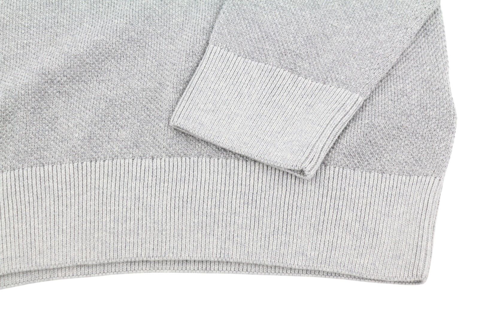 Gant MULTI TEXTURE PIQUE C-NECK S Light Grey Knit Jumper 87316 Size US S / EU 44-46 / 1 - 5 Thumbnail