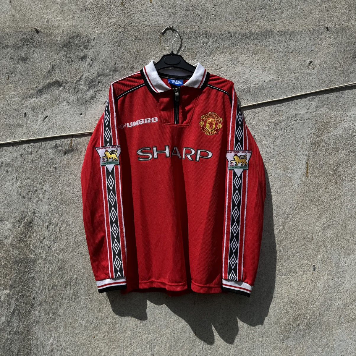 David Beckham Vintage Manchester United David Beckham Jersey Long BPL 90s Size US S / EU 44-46 / 1 - 8 Thumbnail