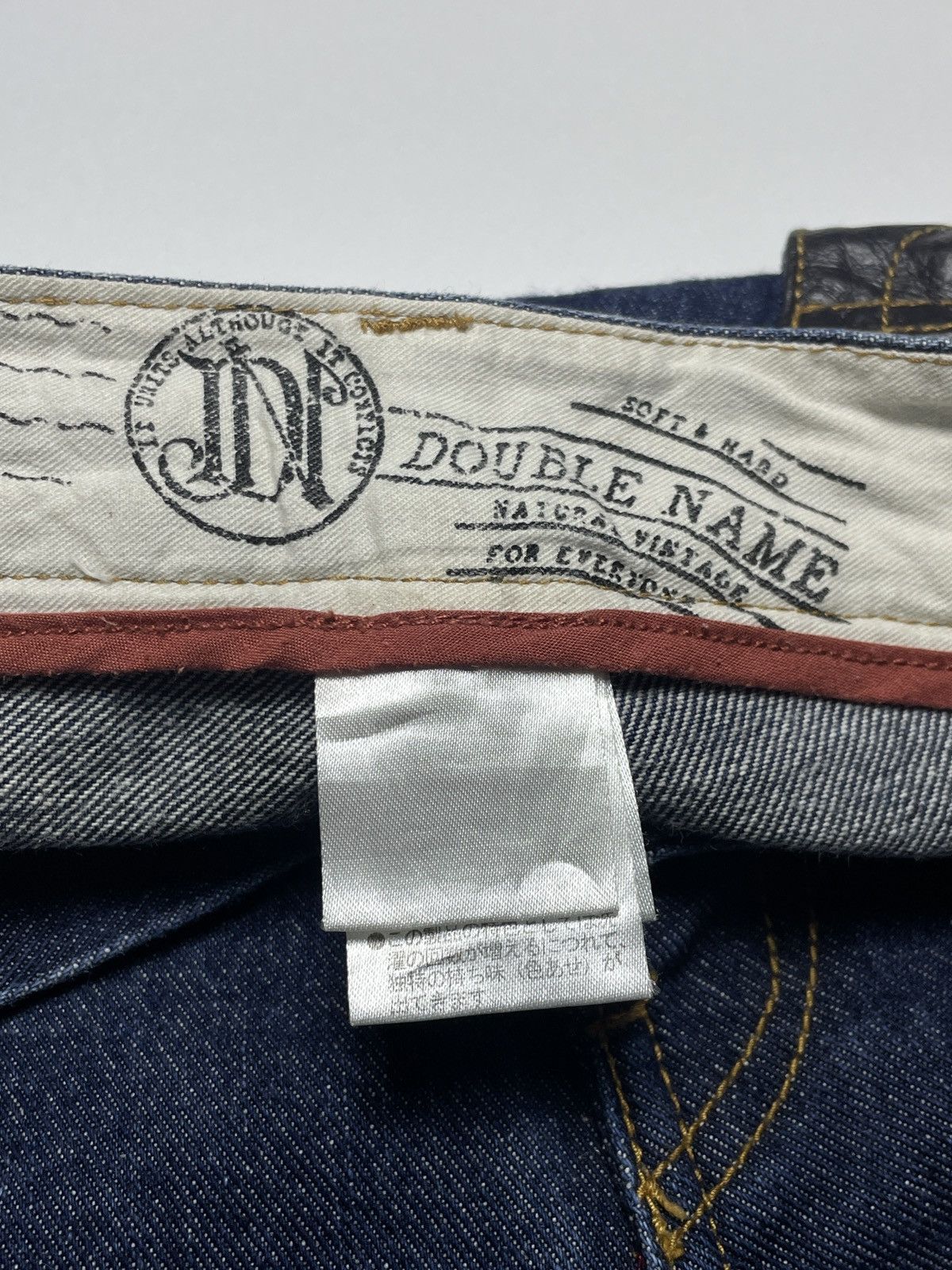 Tornado Mart 2000’s Double Name - Curve W/ Leather Pocket Pants Size US 30 / EU 46 - 8 Thumbnail