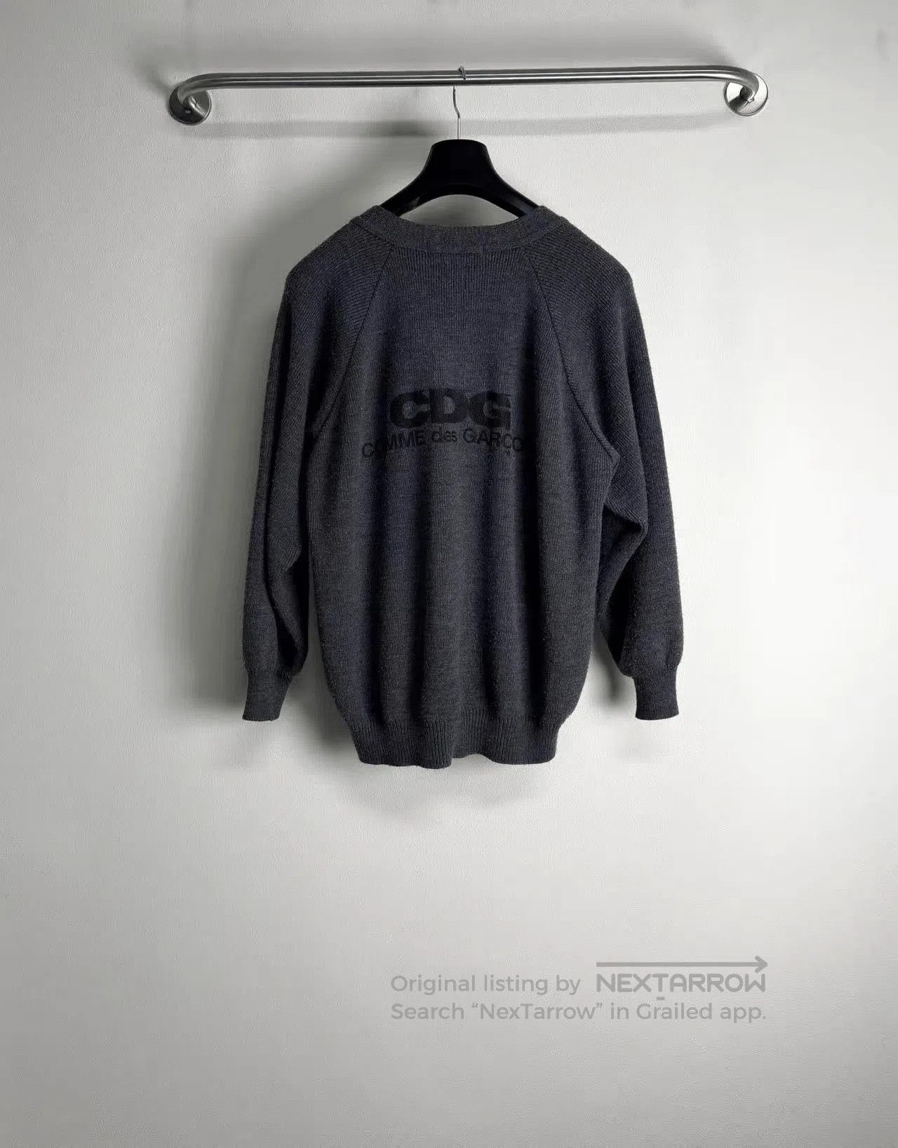 CDG by Comme des Garcons Comme Des Garcons CDG Back Print Cardigan. Size US XL / EU 56 / 4 - 2 Thumbnail