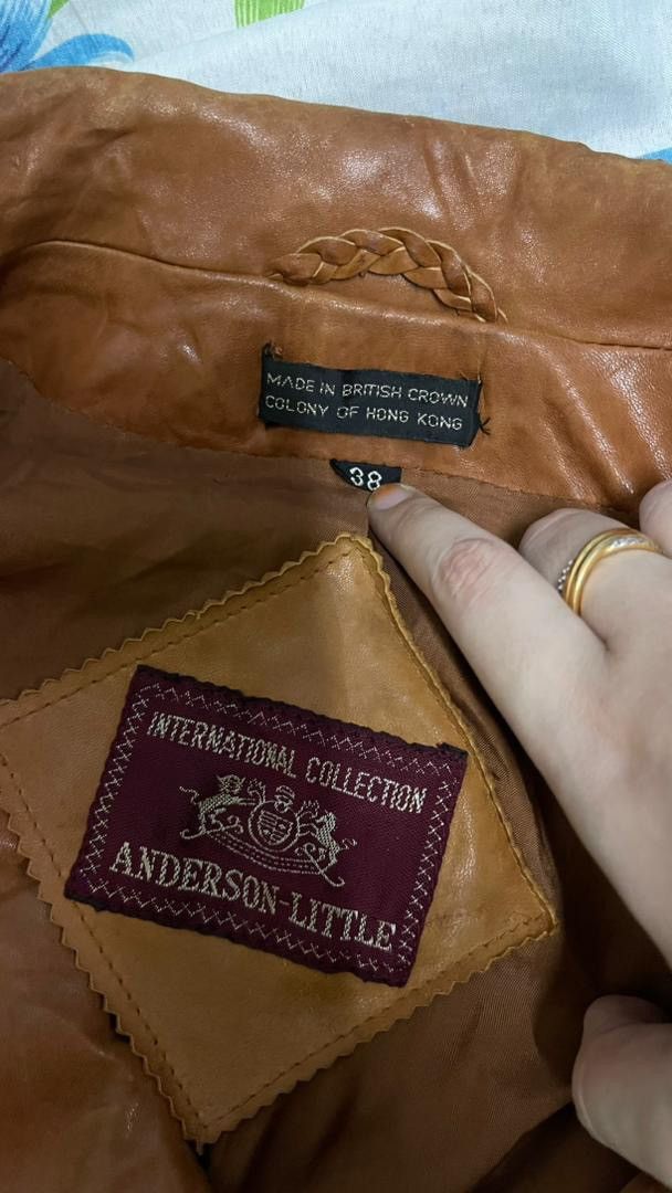 Andersons Vintage 70s Anderson-Little Brown Leather Jacket Size 38 Size US S / EU 44-46 / 1 - 4 Thumbnail
