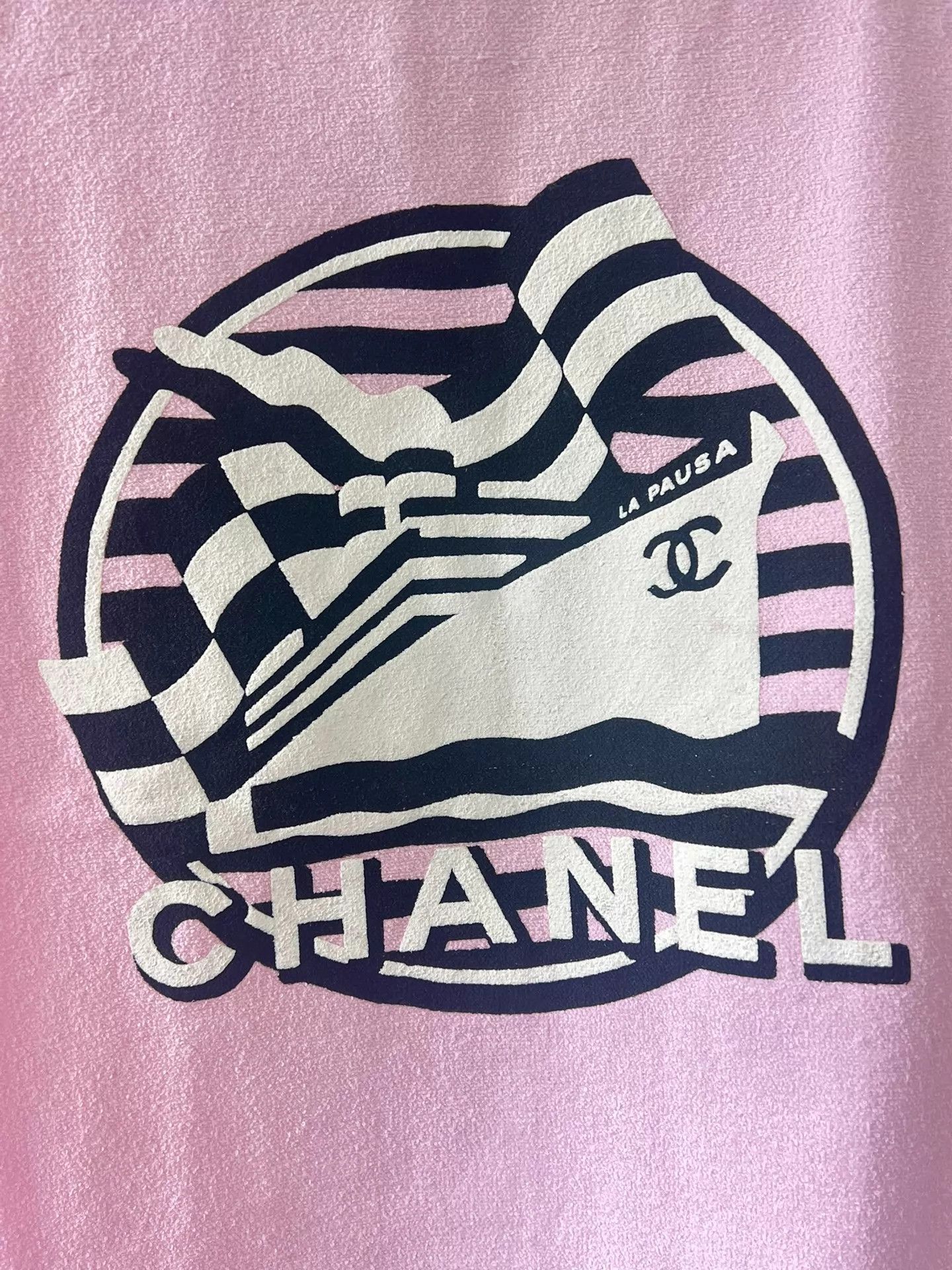 Chanel Chanel Pink Black White Colorblock Cruise Sailboat Tee 36 Size XS / US 0-2 / IT 36-38 - 5 Thumbnail